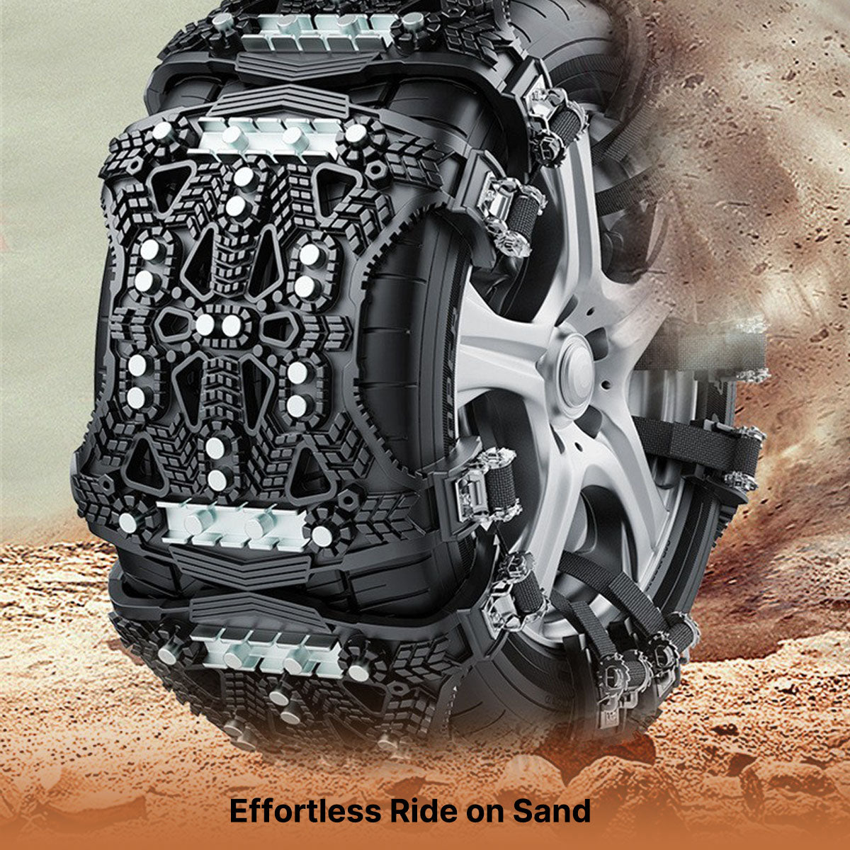 Winter Tire Snow Chain - No Jack Easy Install All-Terrain Traction