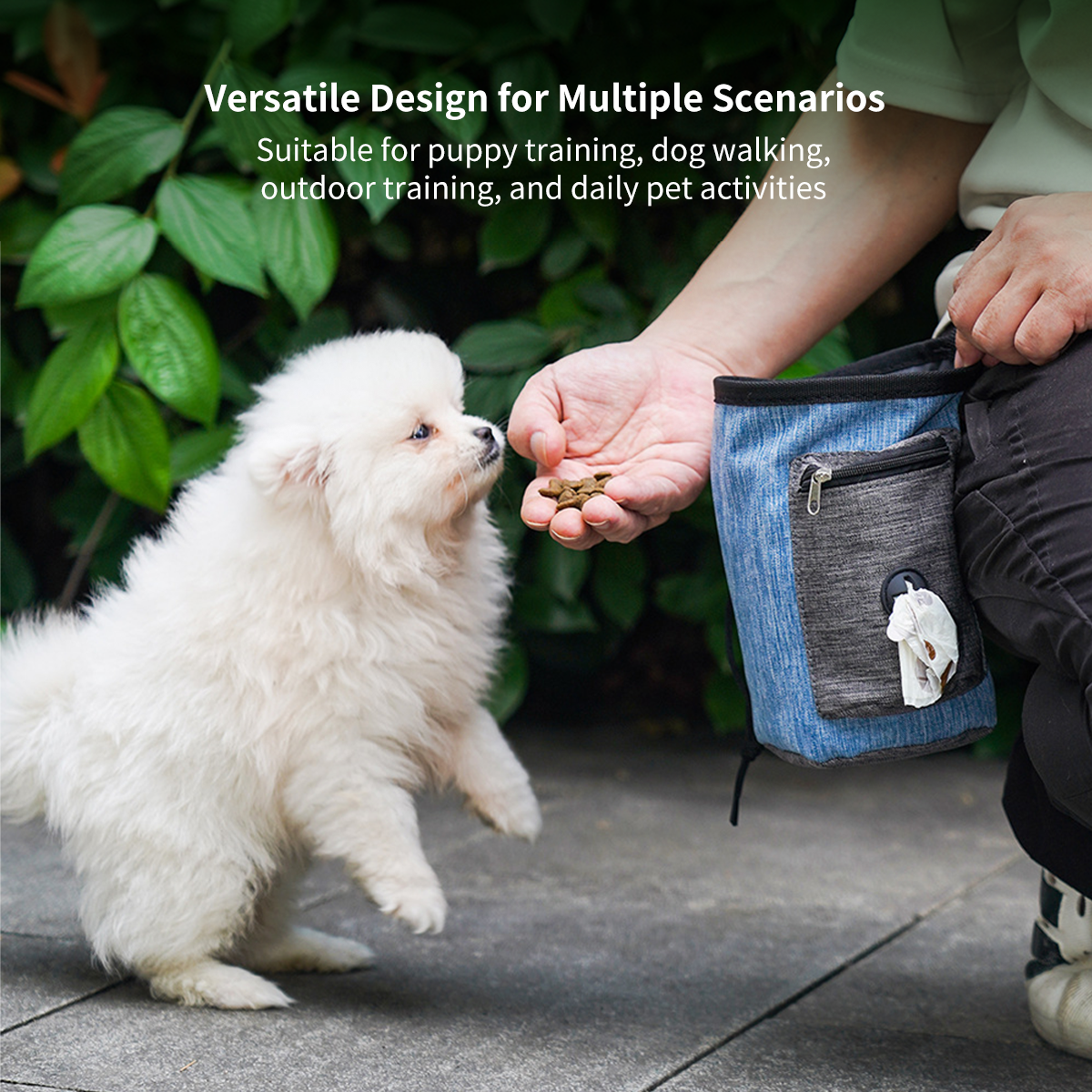 Dog Treat Training Pouch – Hands-Free Waist Bag with Waste Dispenser | Traverseon