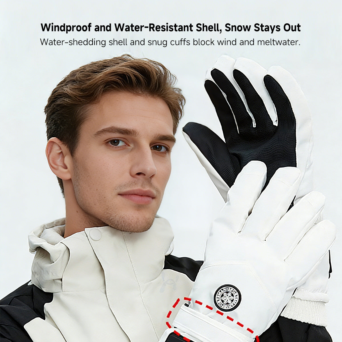 Rechargeable Heated Gloves – 1200 mAh, Full-Finger Touchscreen | Traverseon