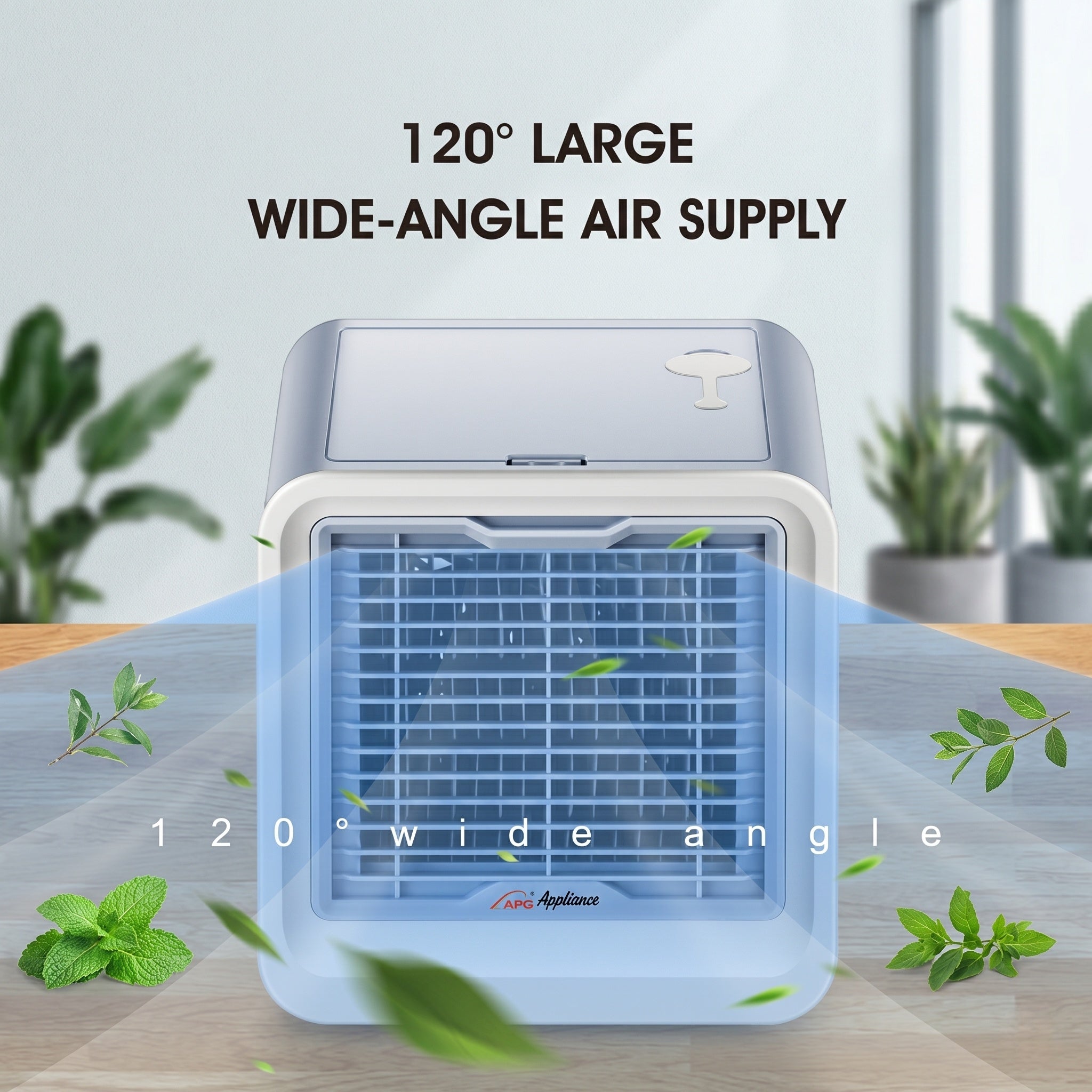 Mini Air Conditioner Fan – USB Portable Evaporative Cooler with Night Light | Traverseon