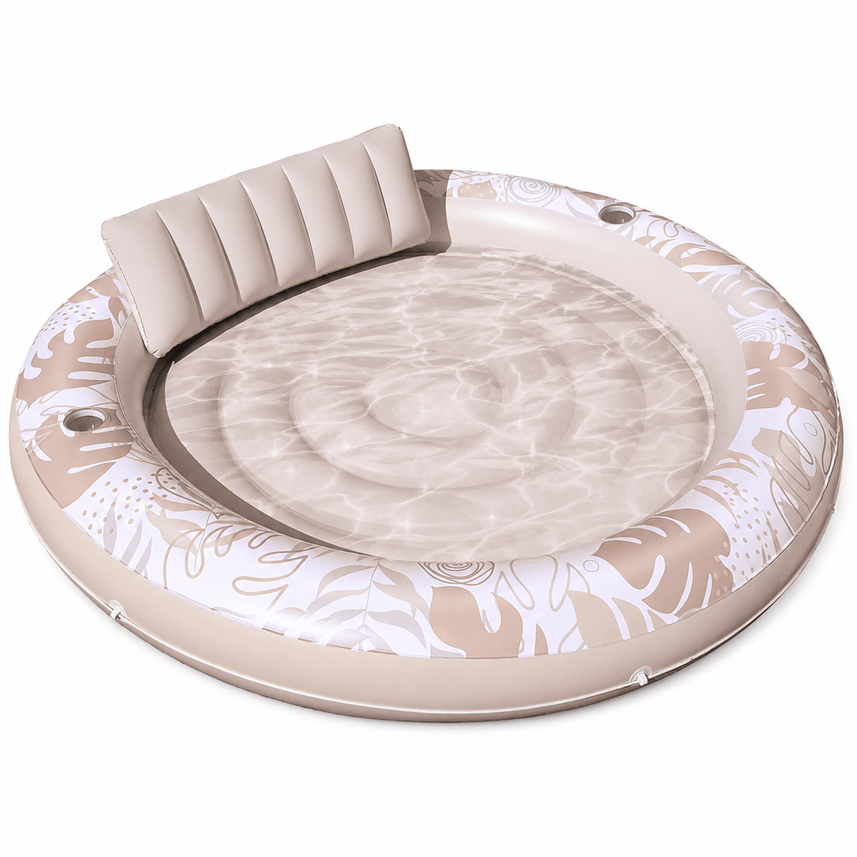 Inflatable Tanning Pool Lounger – 190 cm (75 in) 2-in-1 Pool Float | Traverseon