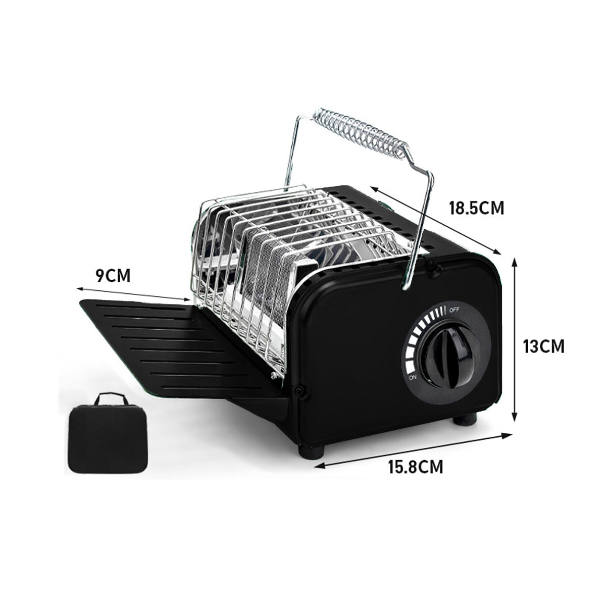 1200W Portable Butane Camping Heater & Warmer
