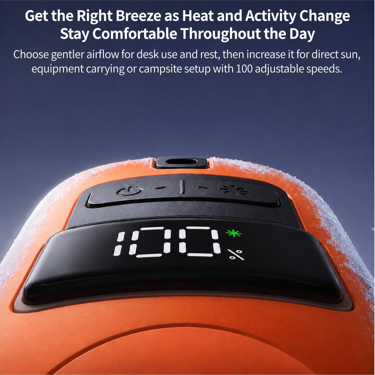 Portable Waist Fan – 8000mAh, 14,400 RPM Low-Noise, TEC Cooling & Solar | Traverseon