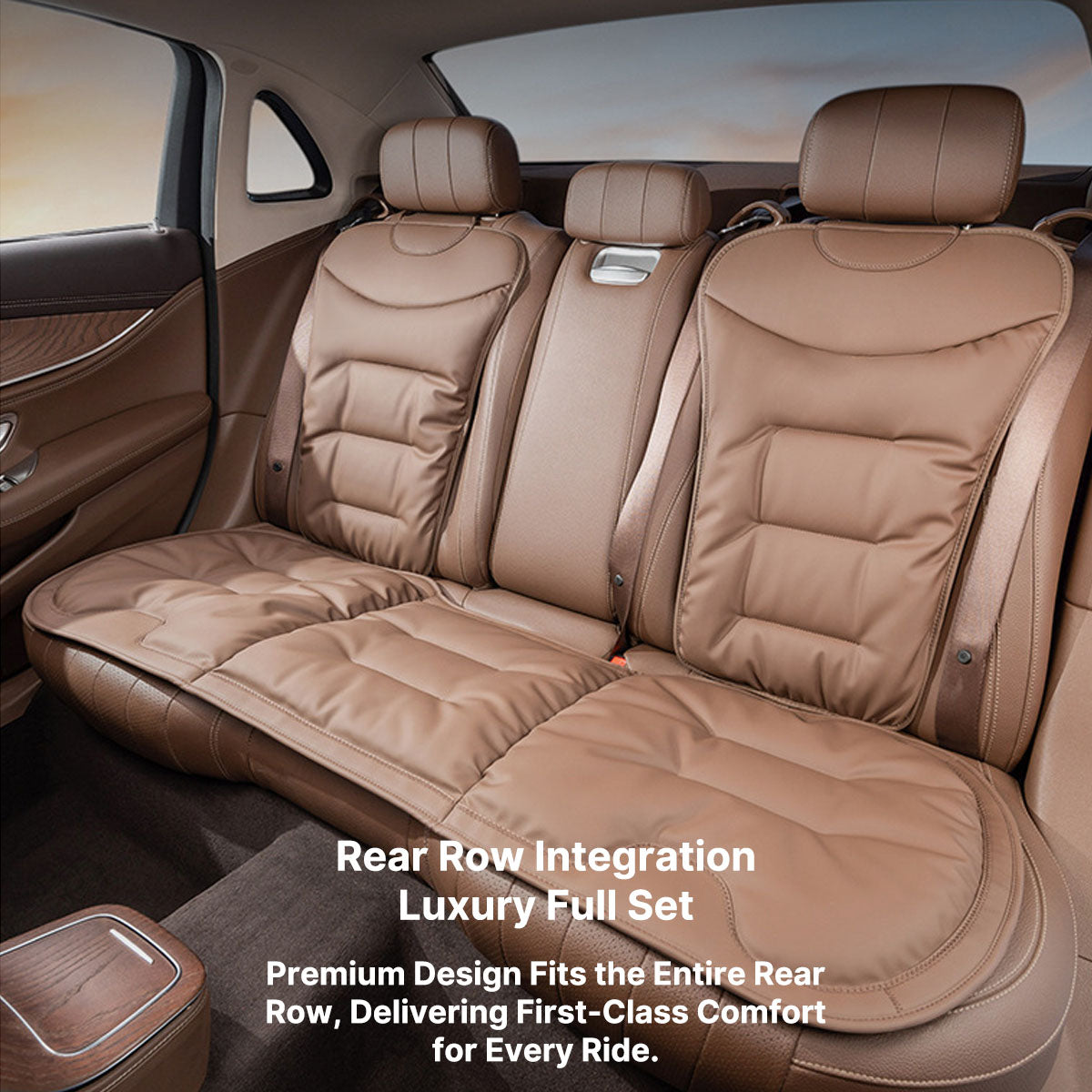 Breathable Napa Leather Car Seat Cover Full Set