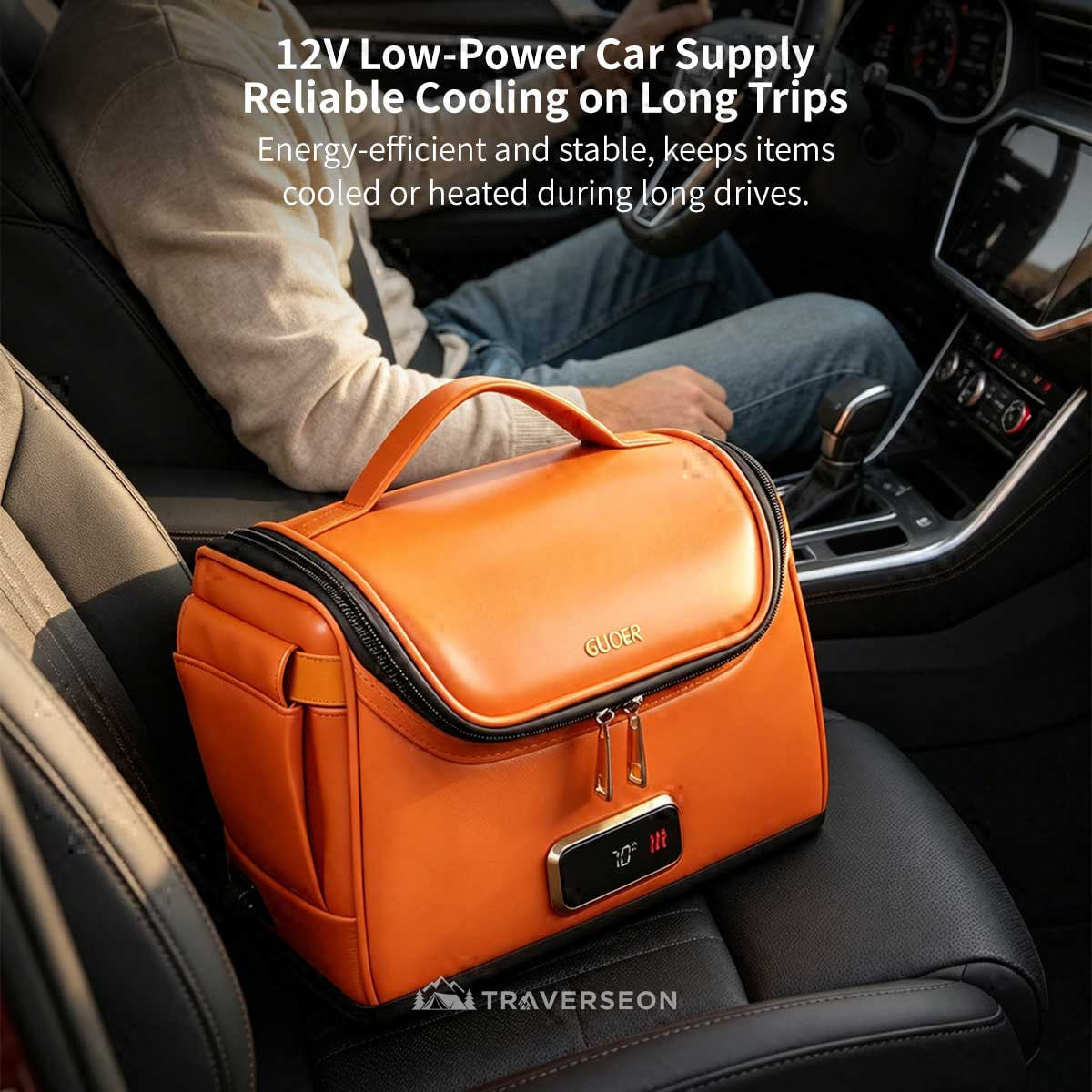 4L Mini Fridge for Car – 12V Portable Cooler & Warmer for Travel | Traverseon