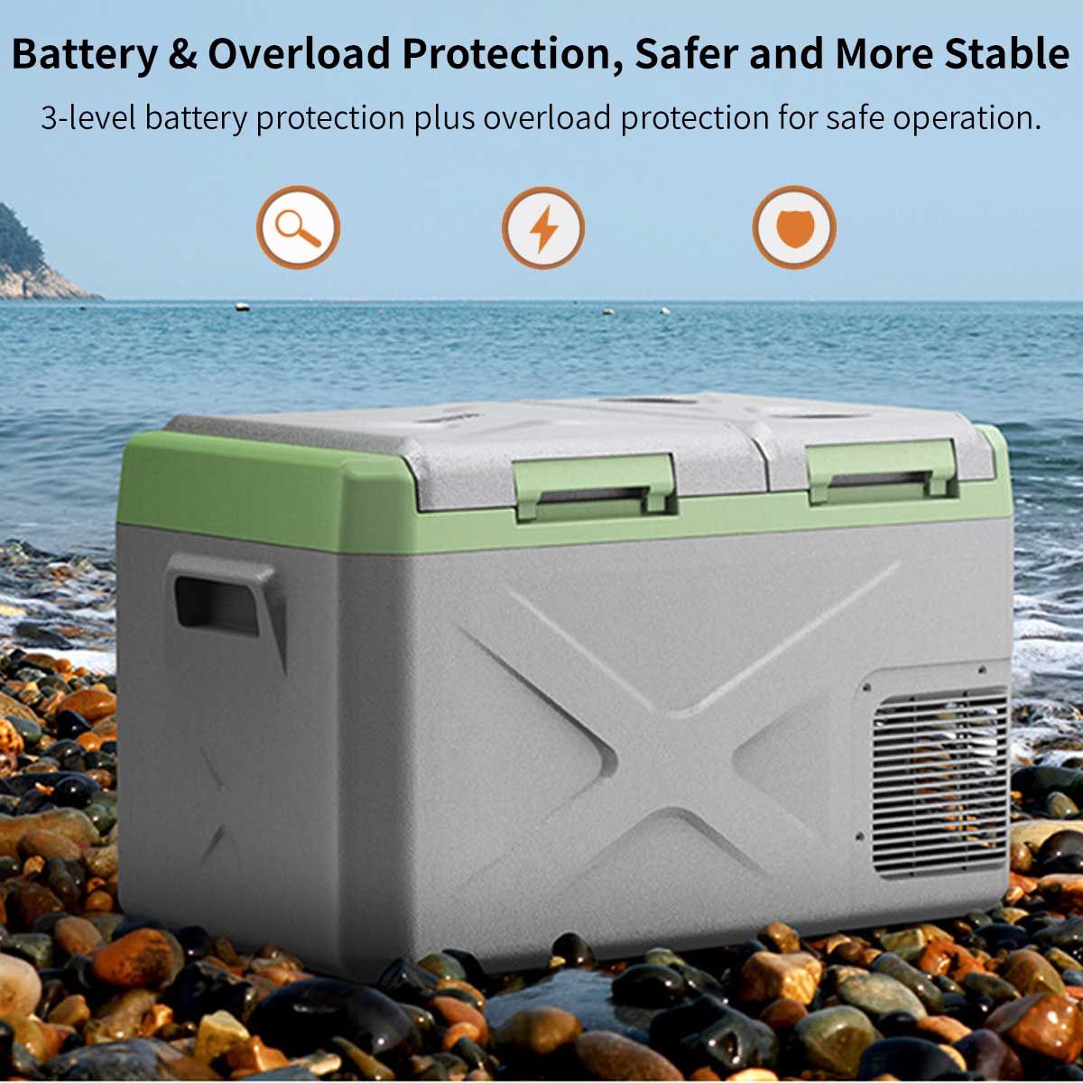 12V Portable Car Fridge 12/24V DC AC – Dual Zone -20°C Freezer Camping RV | Traverseon