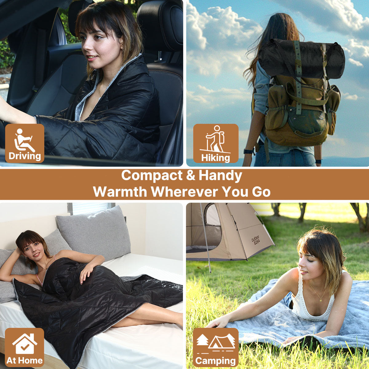 12V USB Heating Blanket for Cars