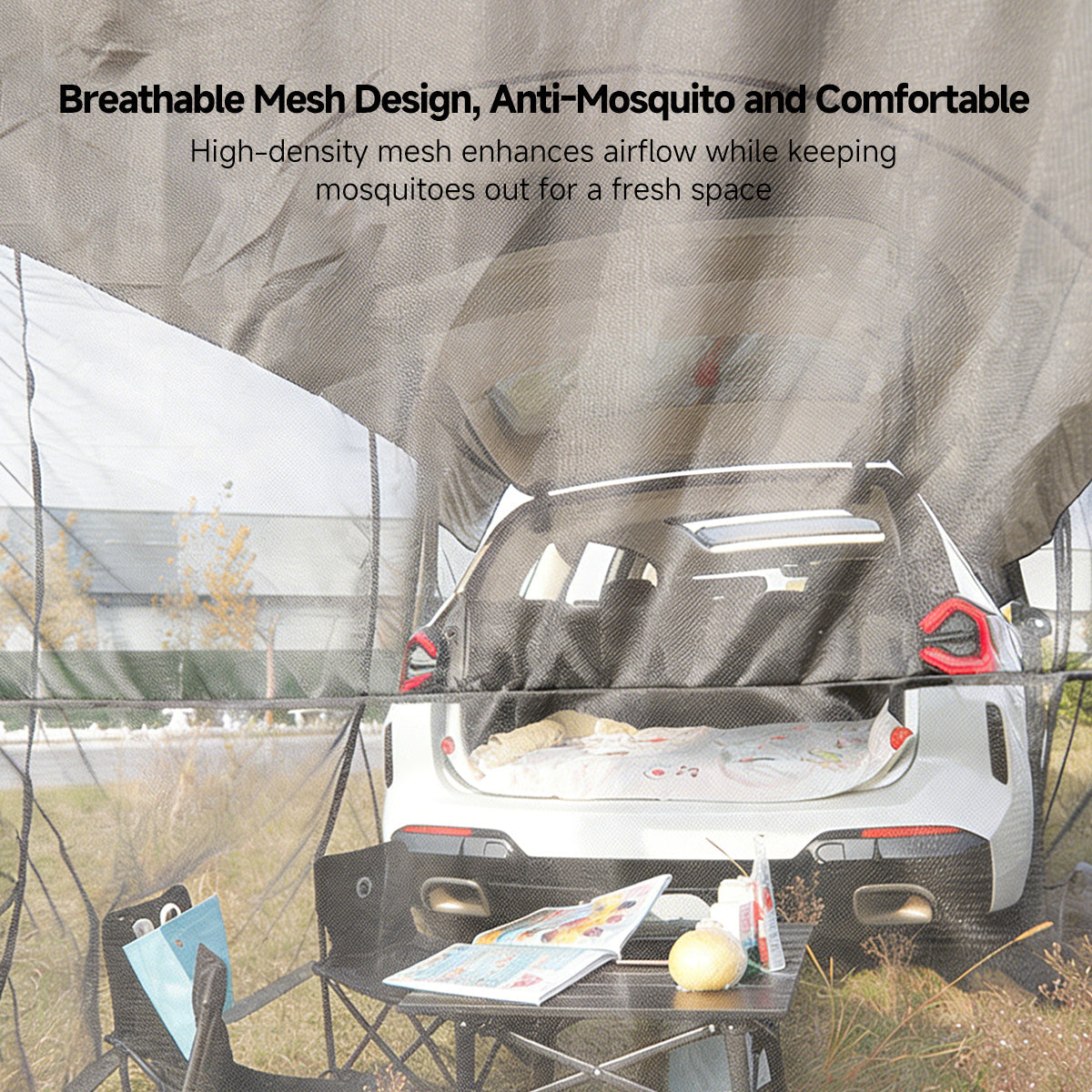 SUV Tent – 390 × 200 cm Waterproof Tailgate Tent for Car Camping | Traverseon