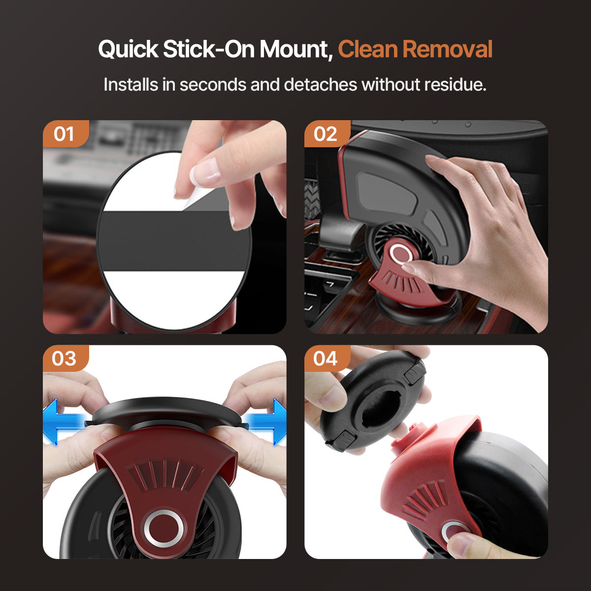 12V Car Heater & Defroster – 80°C Rapid Heat, Dual-Mode, 360° Adjustable | Traverseon