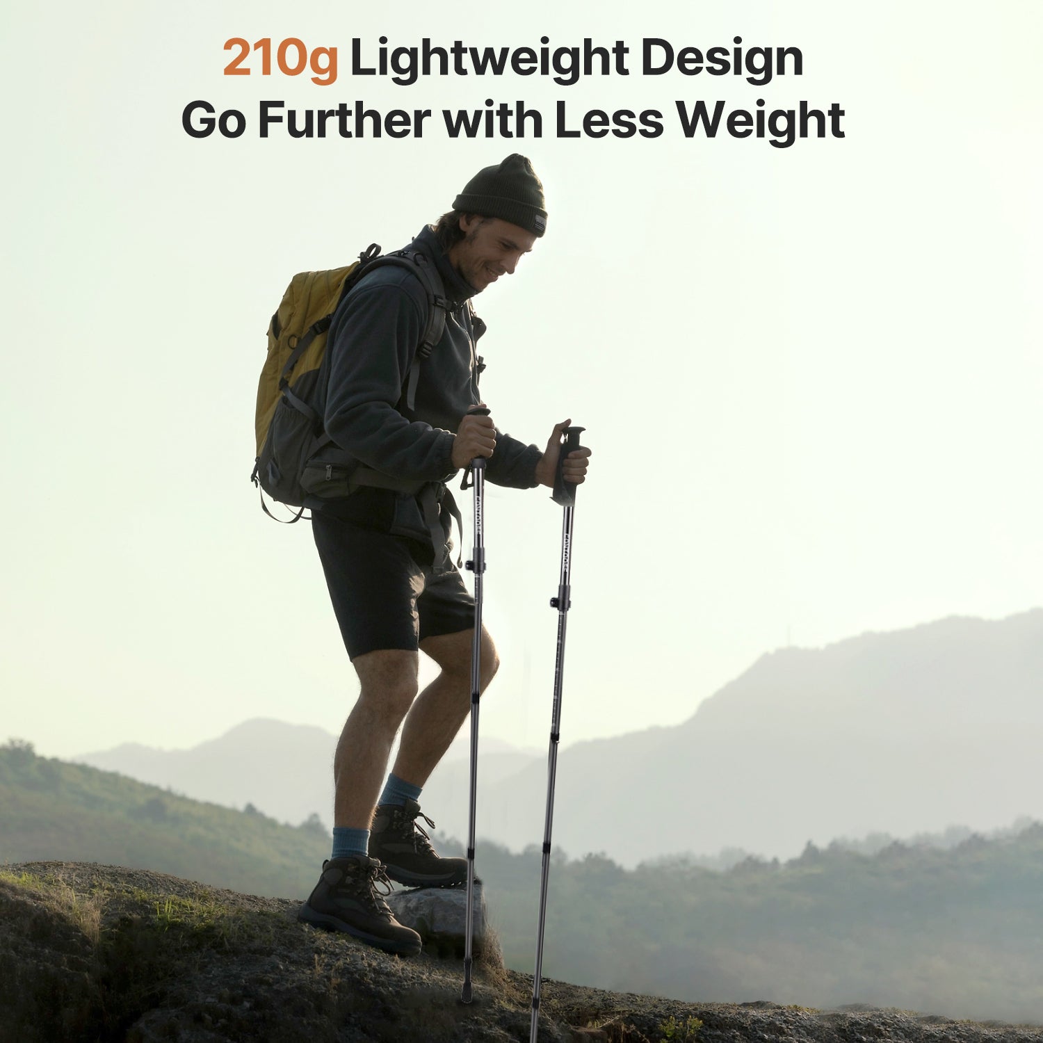 Light Yet Strong 3K Carbon Fiber Trekking Pole