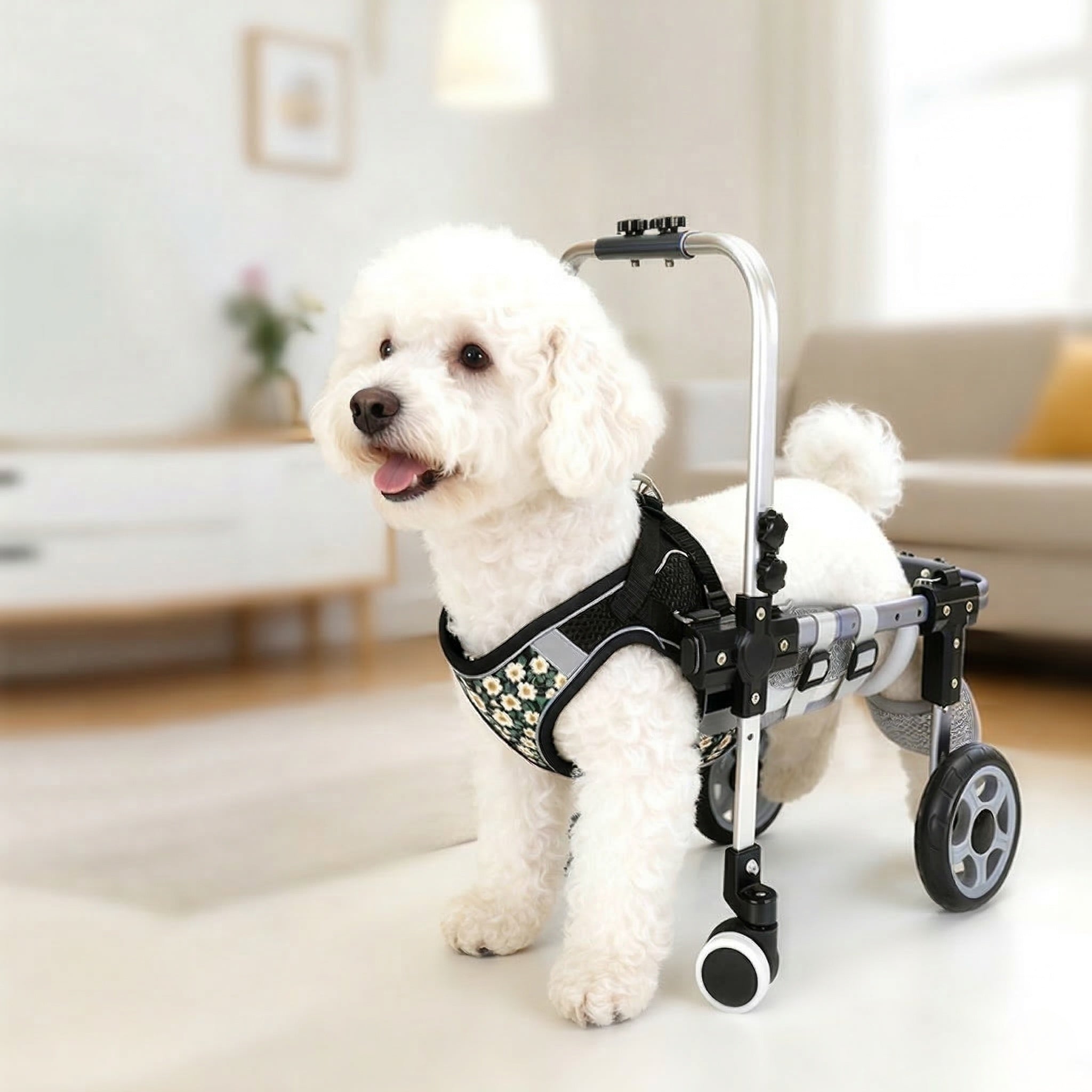 Dog Wheelchair for Back Legs – 2/4-Wheel Adjustable Mobility Cart | Traverseon