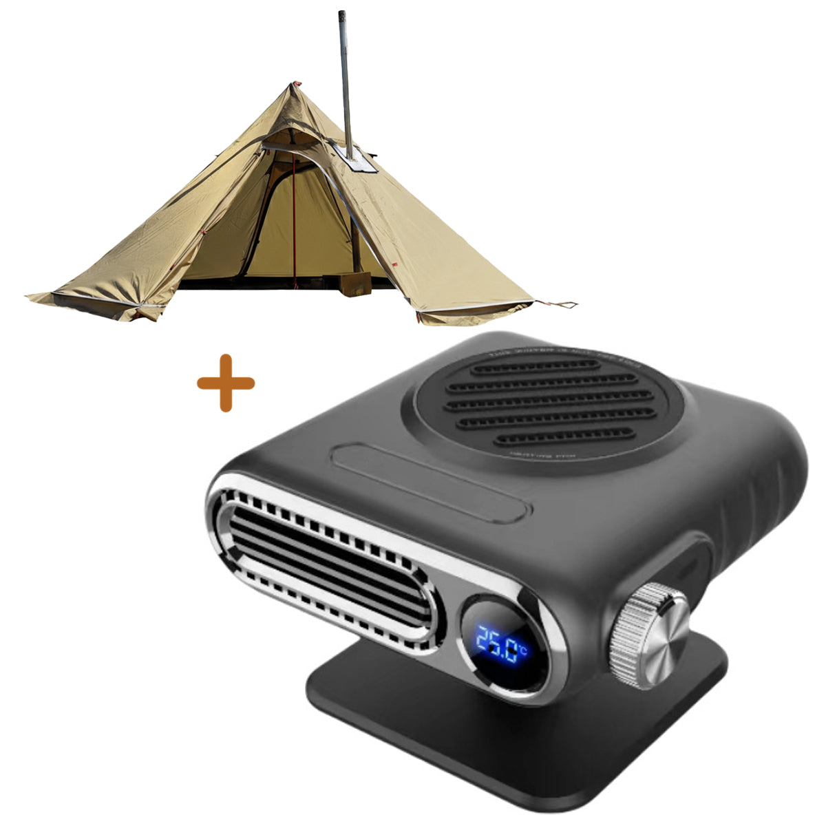 Portable 12V Fast-Heating Car Heater for Winter Driving & Defrosting