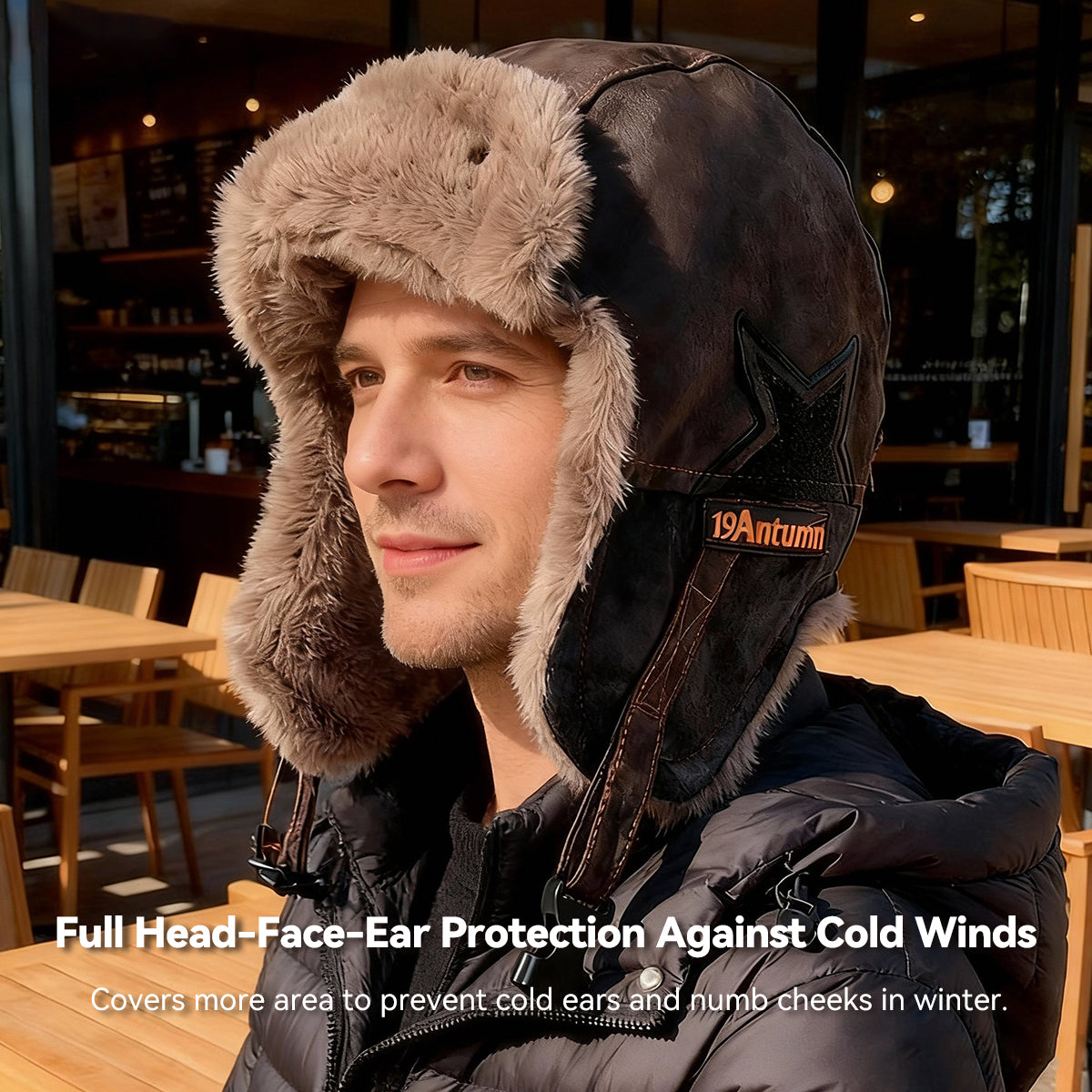 Trapper Hat – Winter Warm Fur Ear Flaps Adjustable 3-Way Wear Outdoor Hats | Traverseon