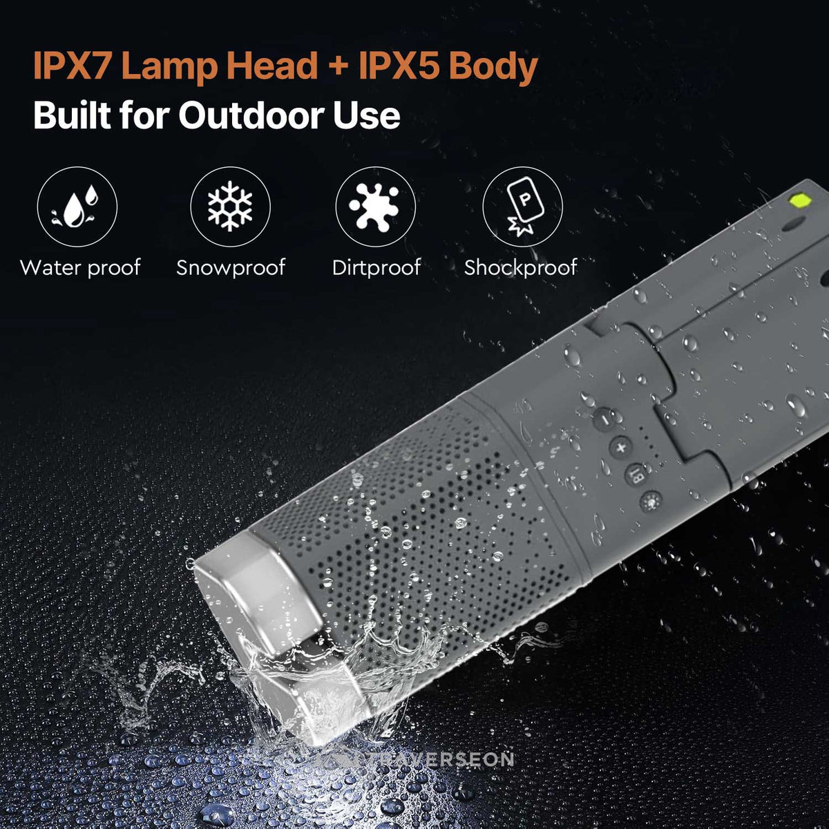 14000mAh Rechargeable Telescopic Camping Lantern with Bluetooth Speaker | Traverseon