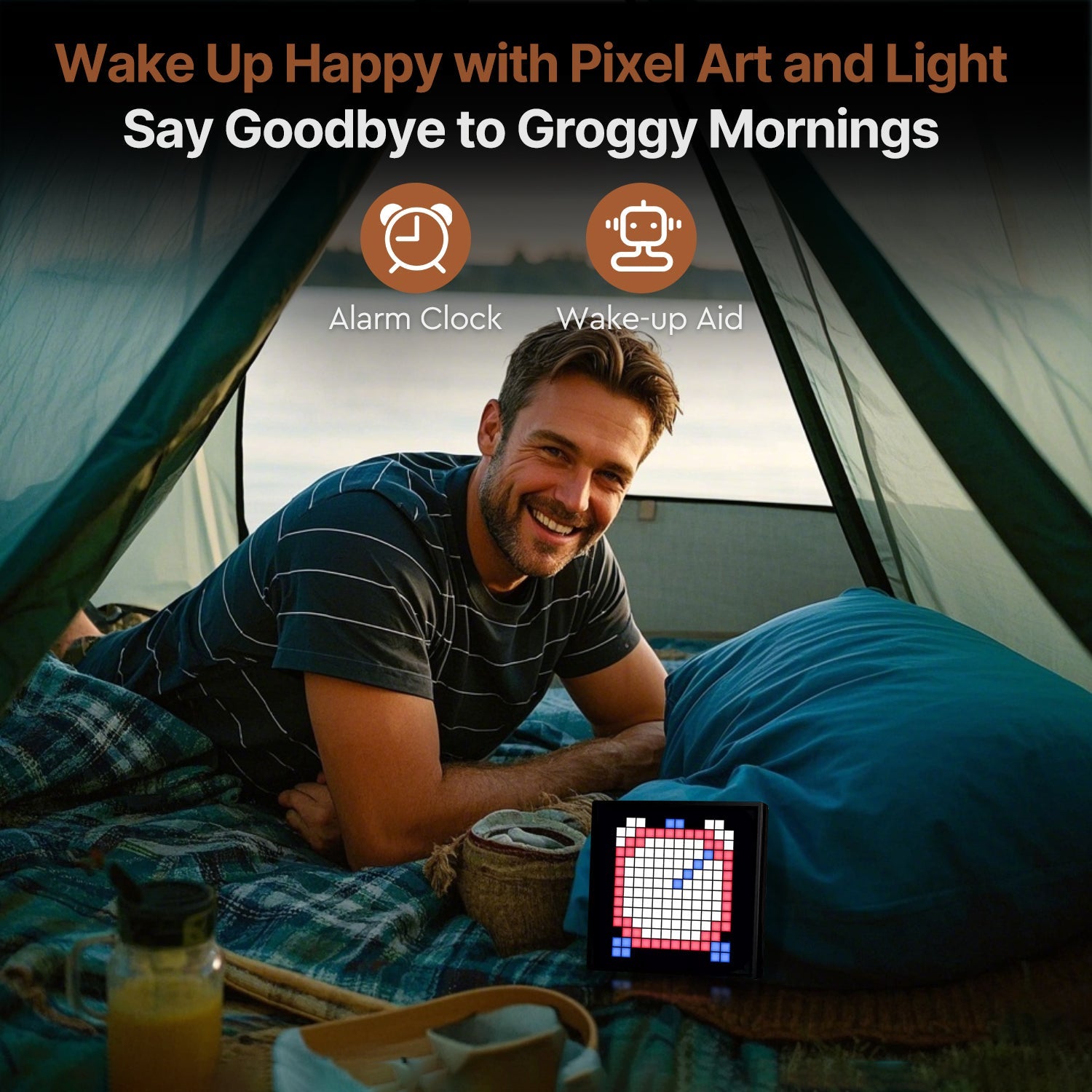 LED Pixel Art Display – 6.3–25.2 in App-Controlled Frame & Speaker | Traverseon