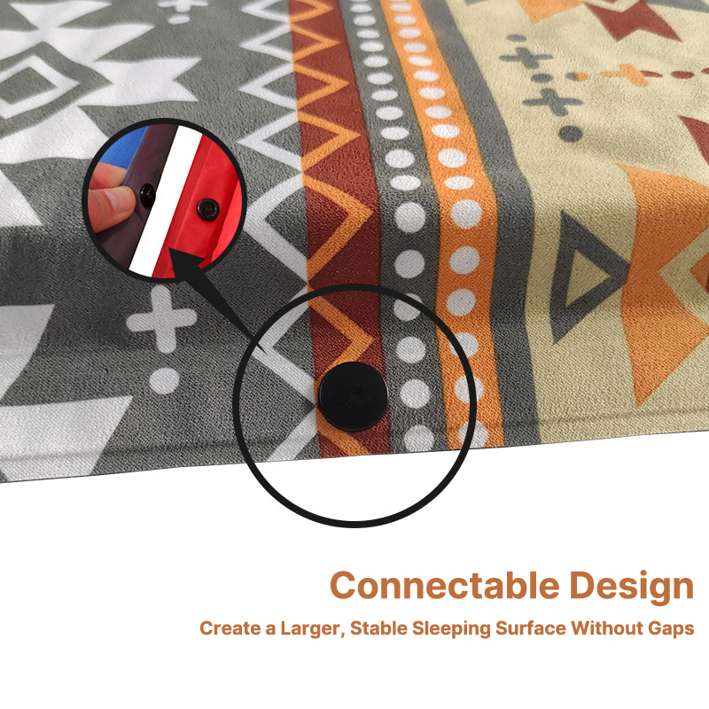 Traverseon Ethnic Style 5cm Dual Valve Self-Inflating Sleeping Pad