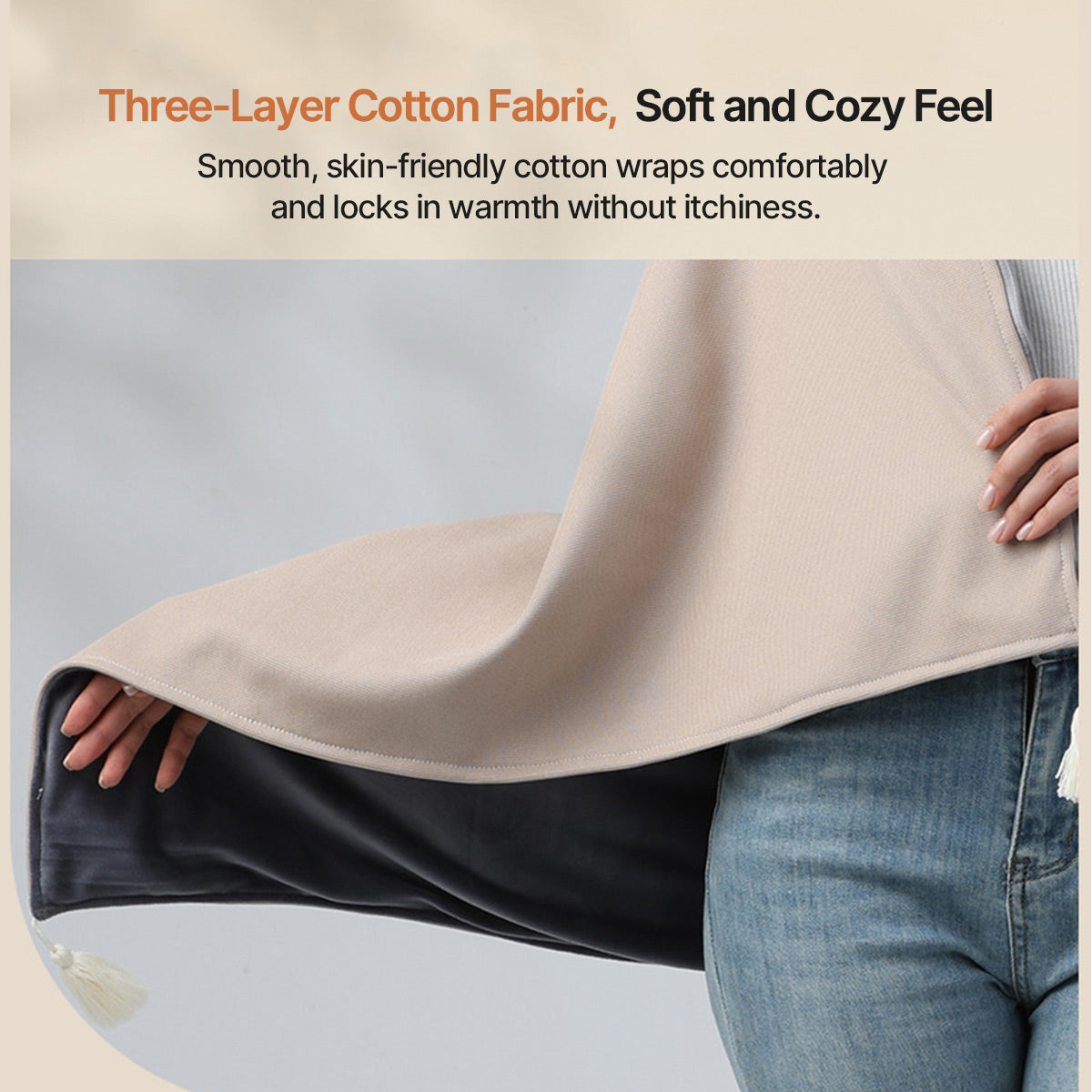 Heated Electric Blanket – Portable Shawl USB Heating Office Camping Car Outdoor | Traverseon