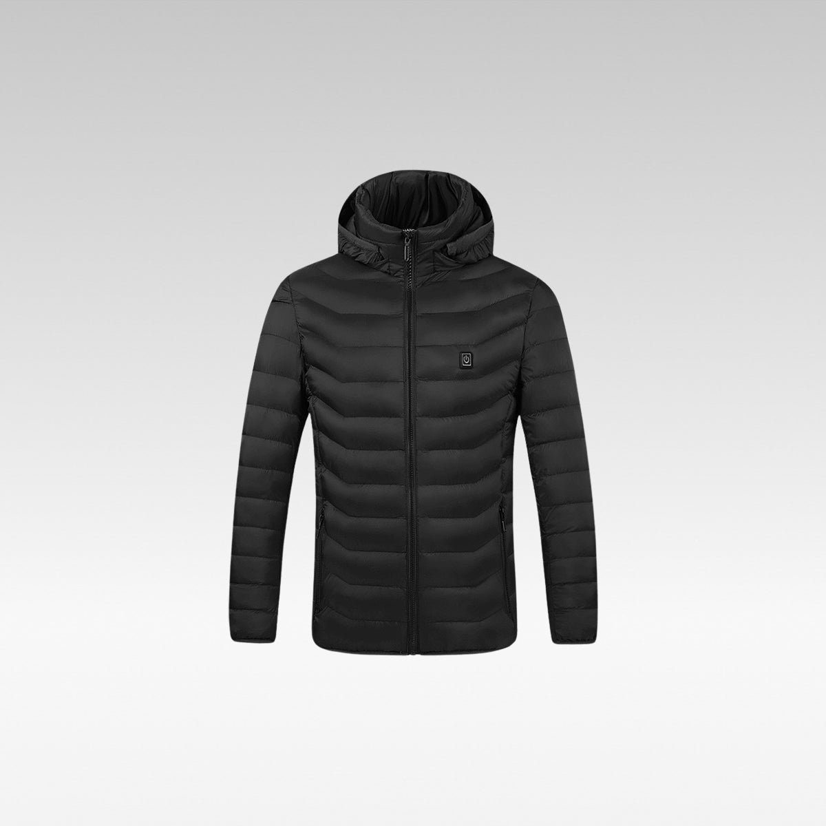 Heated jacket with 3 modes, windproof design, and 1-min quick heat.
