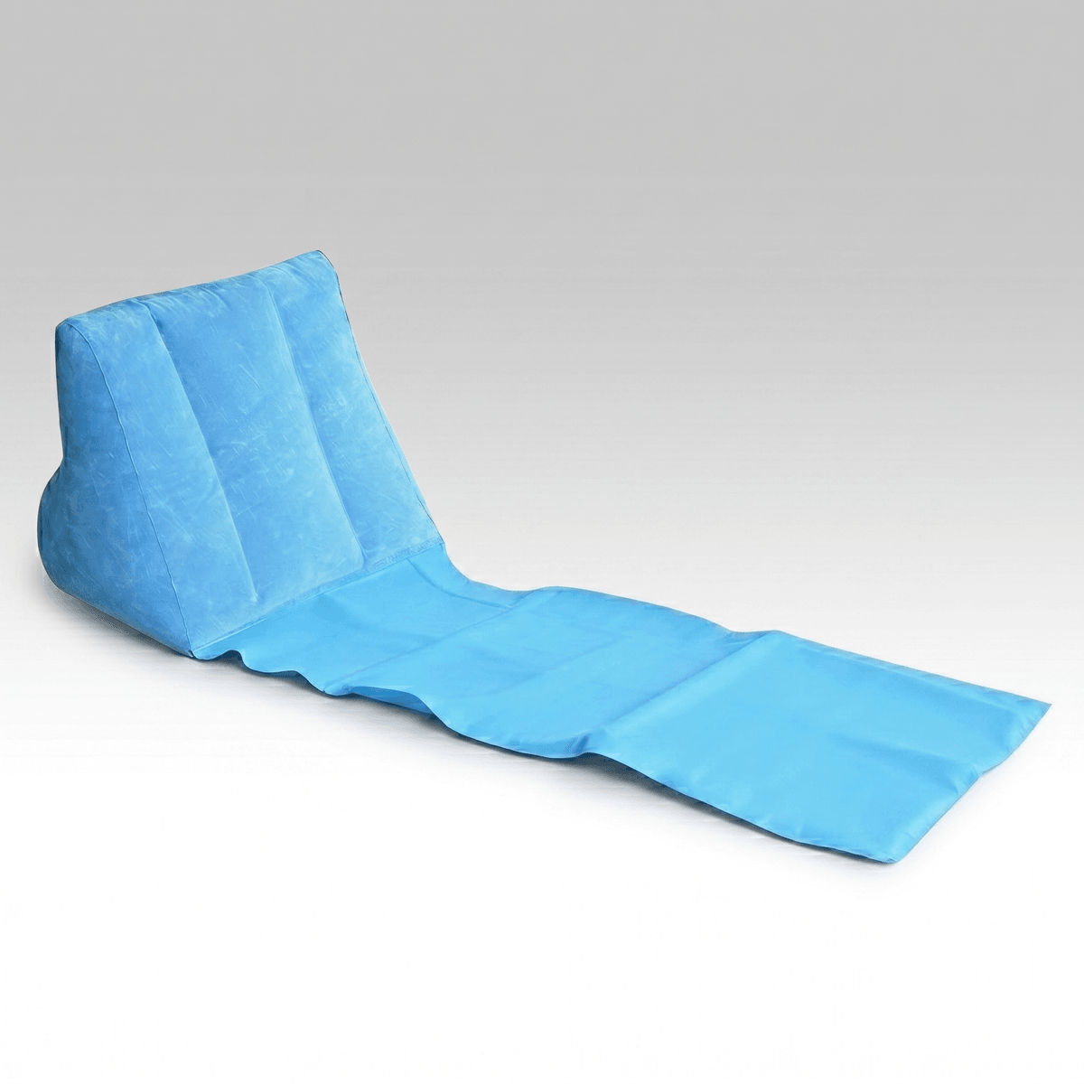 Flocked Inflatable Triangle Lounger – Portable Camping Backrest | Traverseon