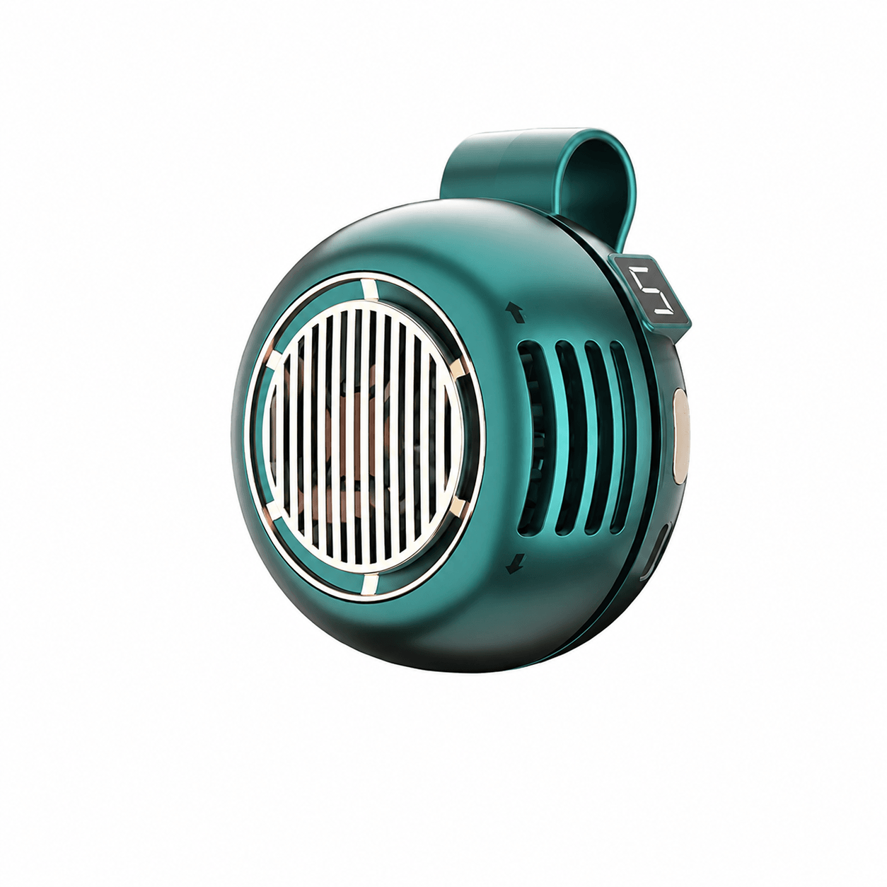 Portable Clip-On Bladeless Fan – 360° Wearable Cooling Fan | Traverseon