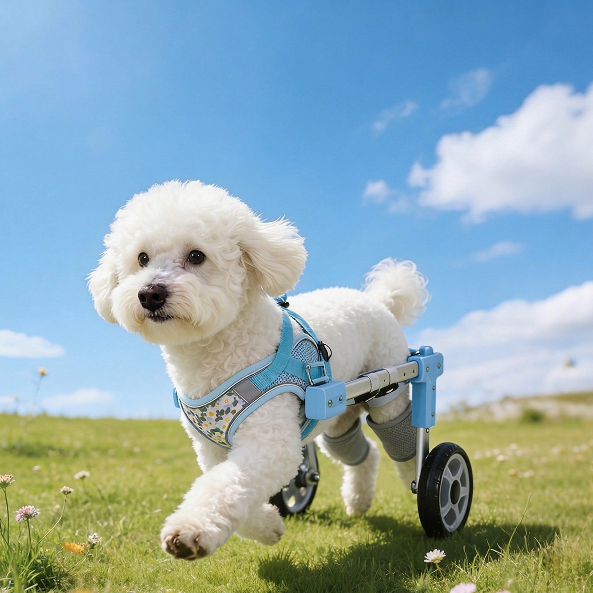 Dog Wheelchair for Back Legs – 2/4-Wheel Adjustable Mobility Cart | Traverseon