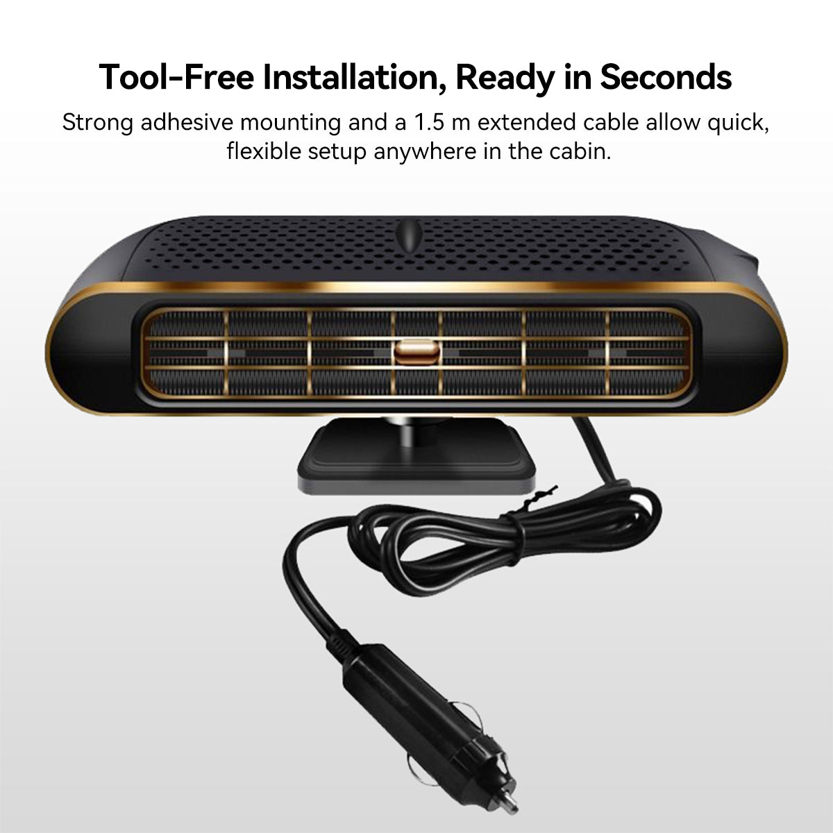 12V Portable Car Heater – Instant Heat & Fast Windshield Defogger | Traverseon