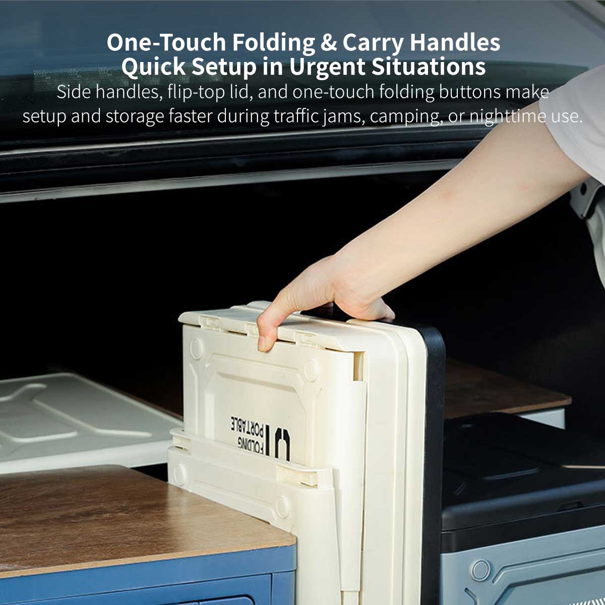 Portable Camping Toilet – Foldable Emergency Toilet with Gel Bags | Traverseon