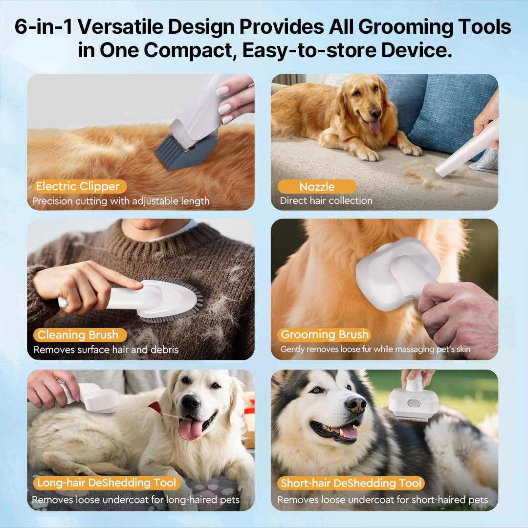 12000Pa Suction & QUIETCARE™ TECHNOLOGY Pet Grooming Clipper