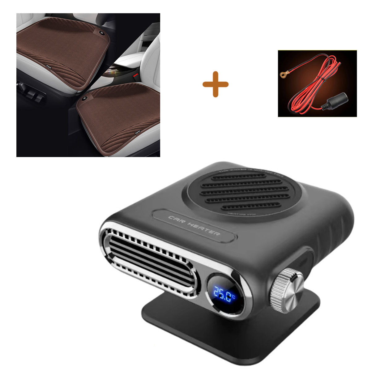Portable 12V Fast-Heating Car Heater for Winter Driving & Defrosting