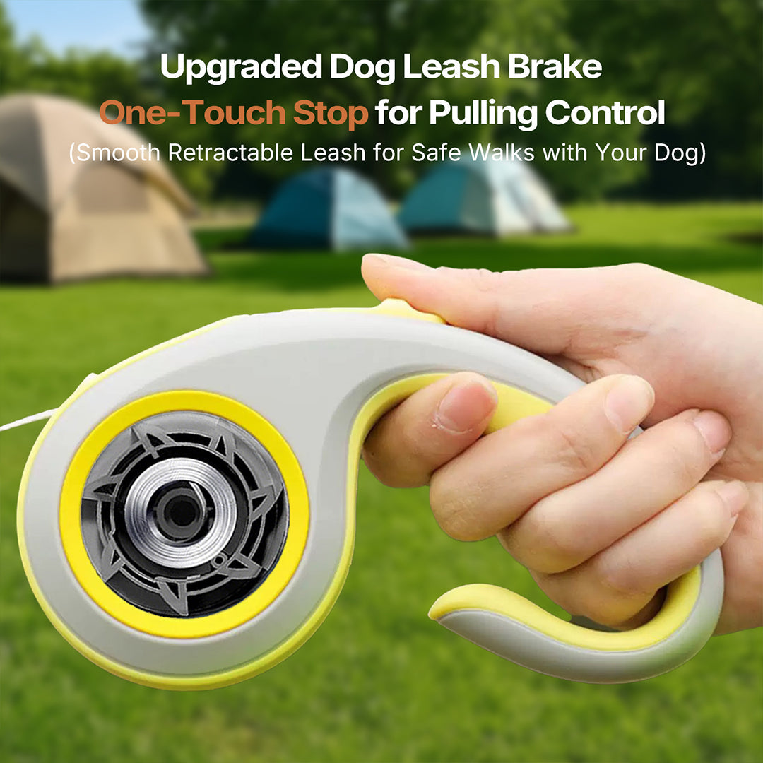 Heavy Duty Retractable Dog Leash, Reflective 360° Tangle-Free, 3m/5m | Traverseon