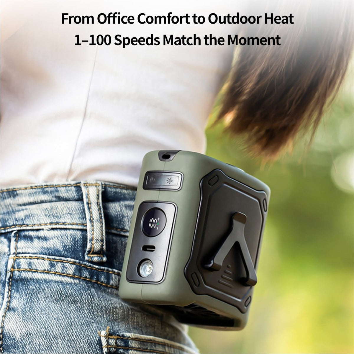 Wearable Waist Cooling Fan – Semiconductor Portable Clip Fan | Traverseon