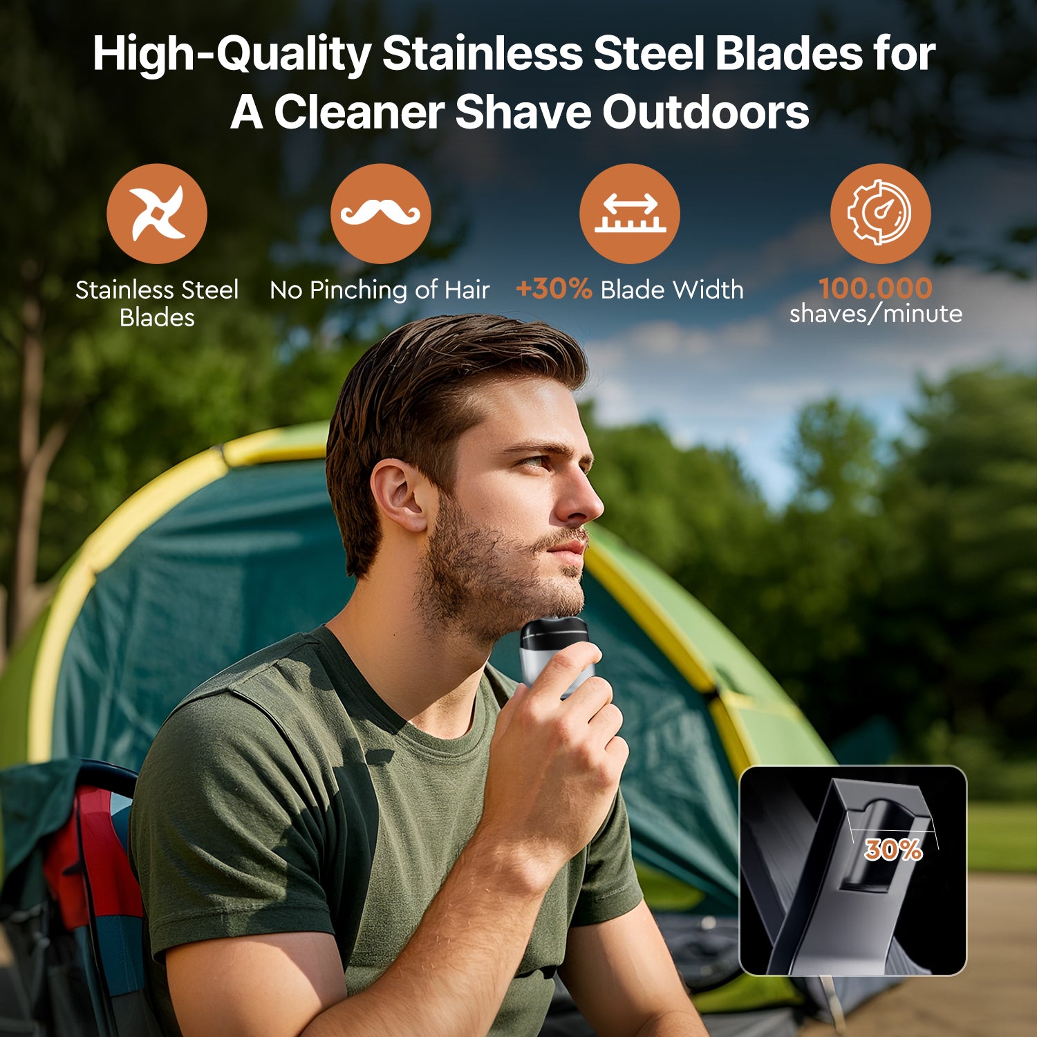 Outdoor Mini-Rasierer