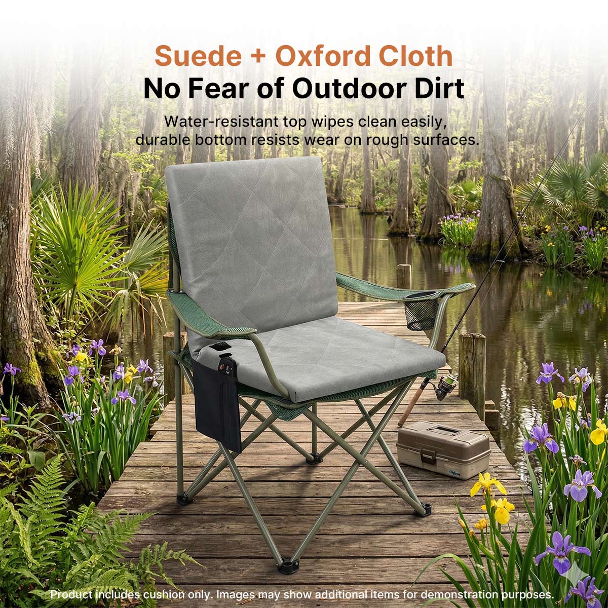 Heated Seat Cushion – All-Season 3 Gear Foldable for Camping Fishing Hiking | Traverseon