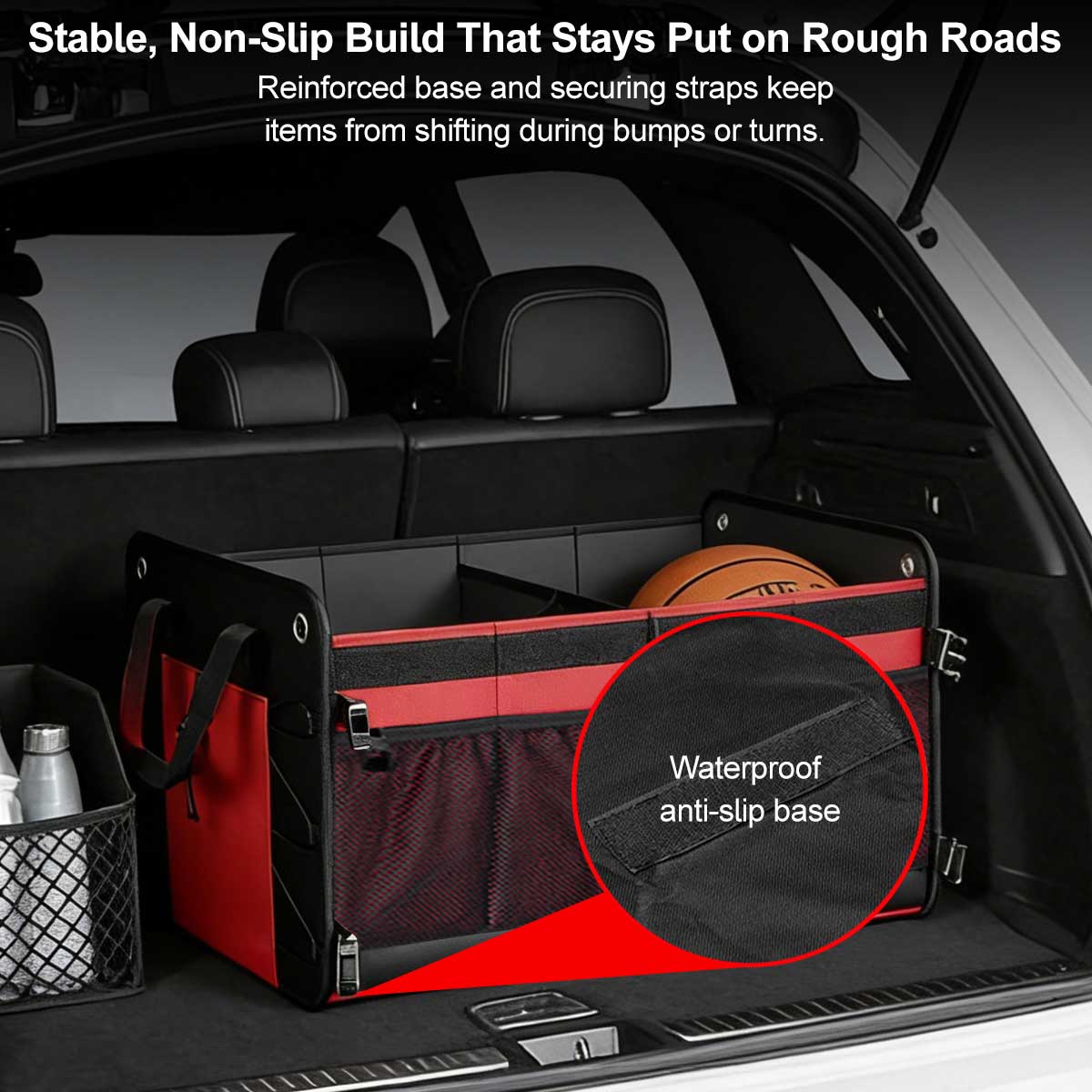 60L Car Trunk Organizer – Foldable, Waterproof Storage for SUV/Camping | Traverseon