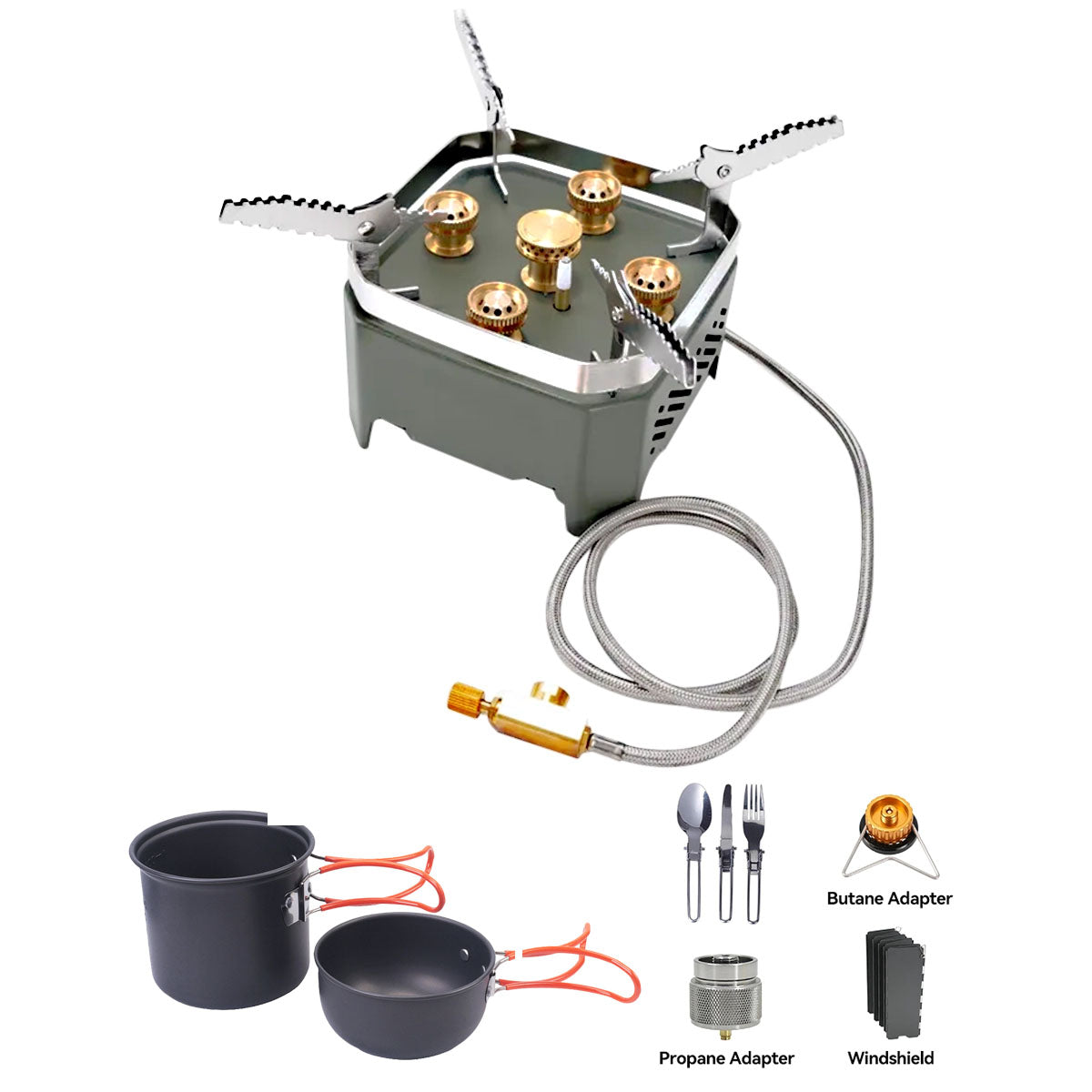 Traverseon BlazeCore™ 13800W Windproof Camping Stove