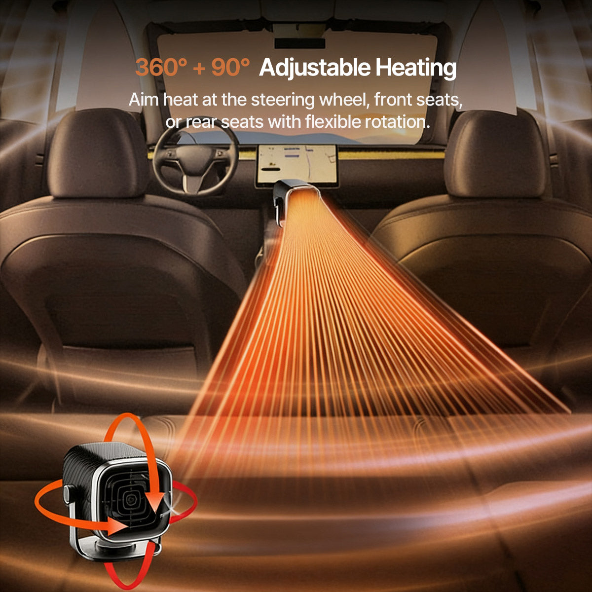 Car Heater 12V/24V Portable – Fast Heating Defroster for Cars | Traverseon