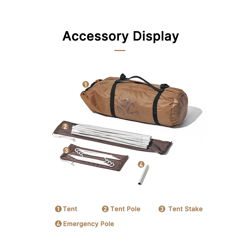 Traverseon InstaFrame™ Quick-Deploy Tent – 2-Person Freestanding Tent with Fast Setup