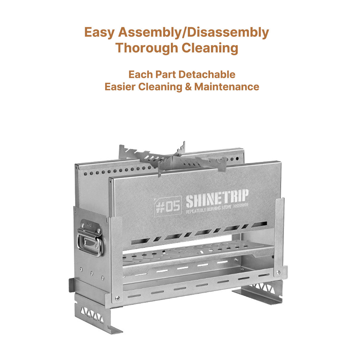 Wood Burning Camp Fire Pit – Secondary Combustion, Lightweight and Versatile