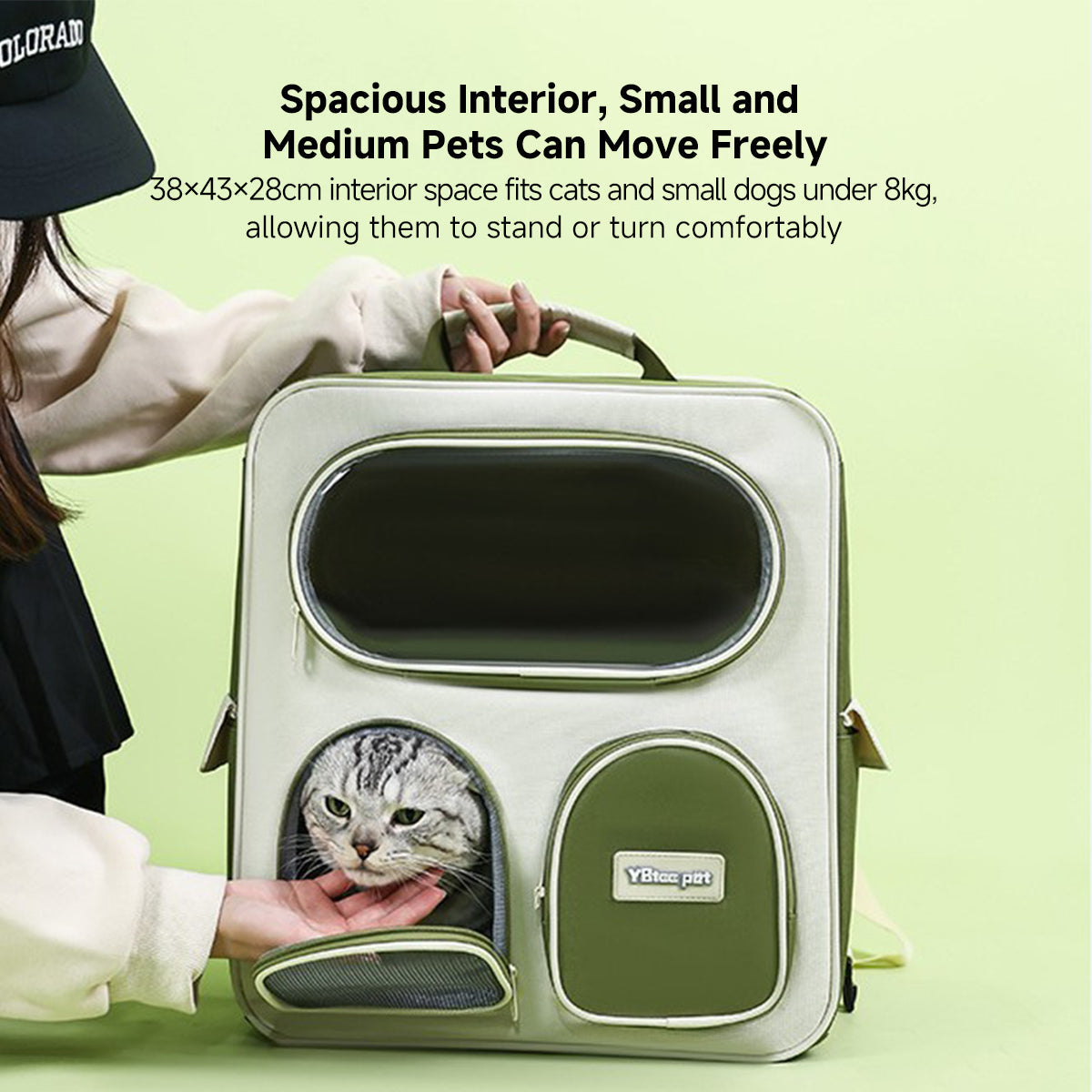 3-in-1 Detachable Lightweight Pet Rolling Carrier - Travel Bag for Cats & Dogs Up to 18 lbs | Traverseon