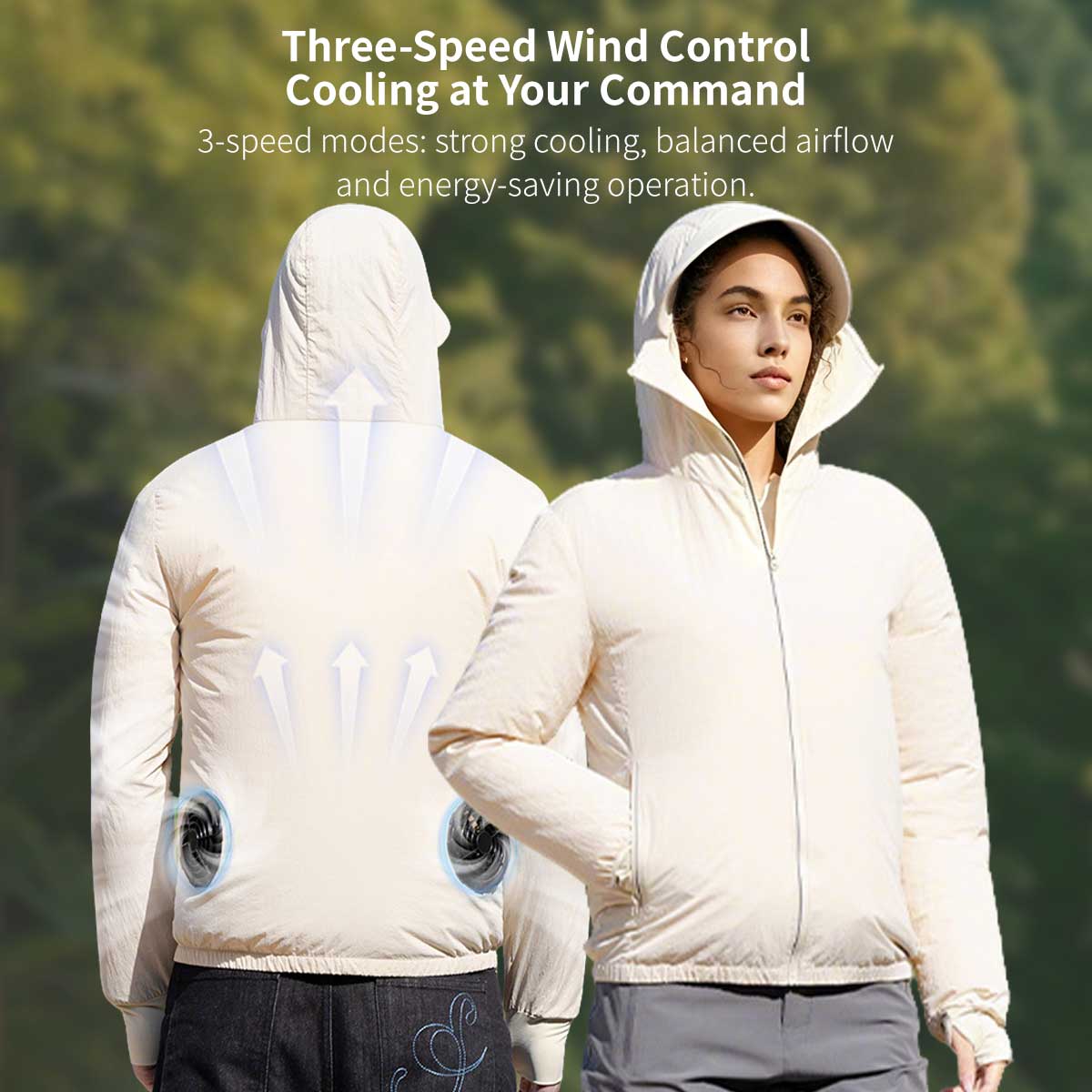 Cooling Fan Sun Protection Jacket – UPF50+ USB Outdoor Hoodie | Traverseon