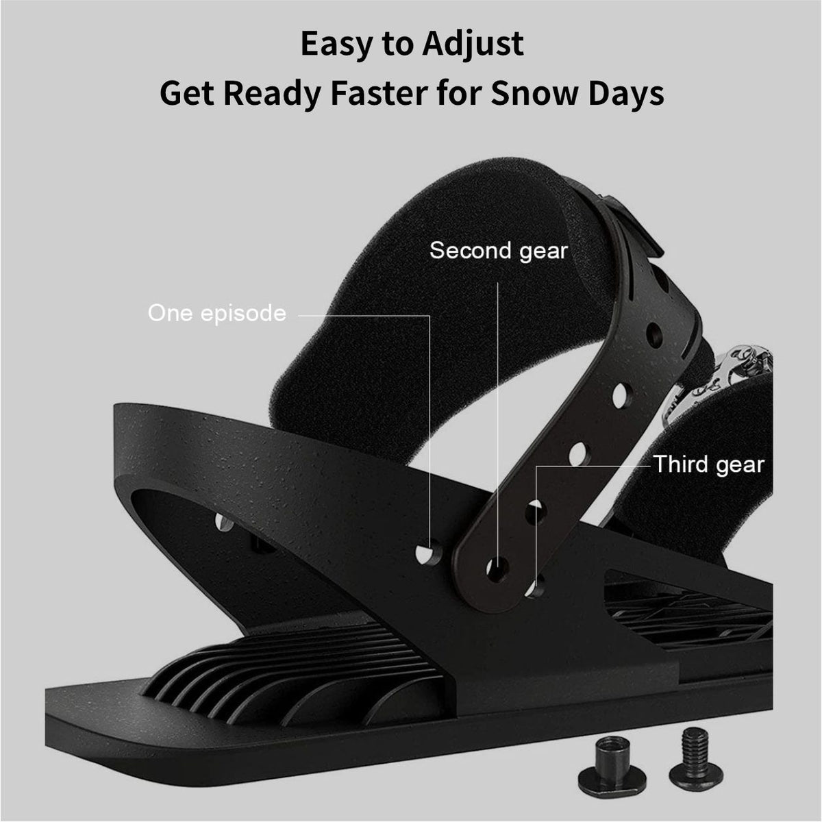 Ski Snow Skates – Mini Short Adjustable Bindings Adult Kids Portable Snow Skiing | Traverseon