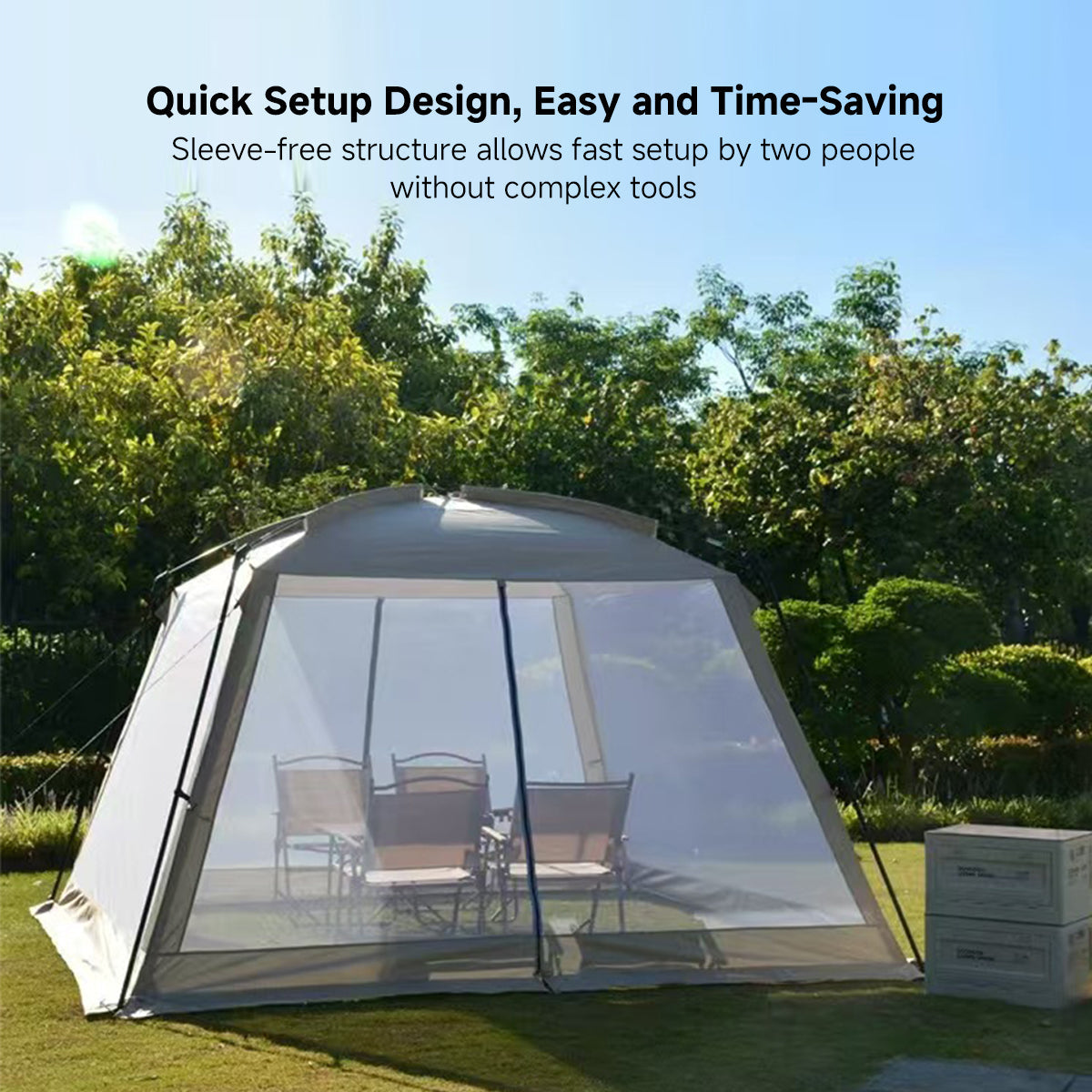 Screen House Tent – 4-8 Person Outdoor Gazebo with Mosquito Netting | Traverseon