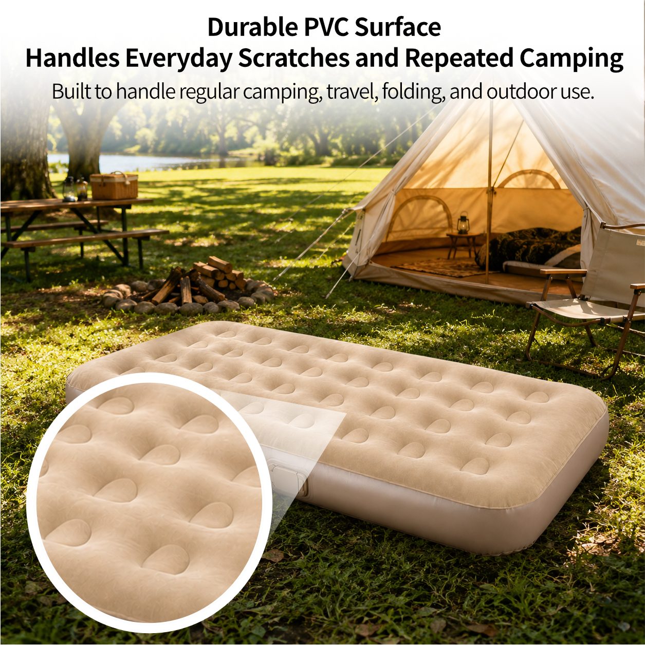 Self-Inflating Air Mattress | 300lbs Support | Traverseon