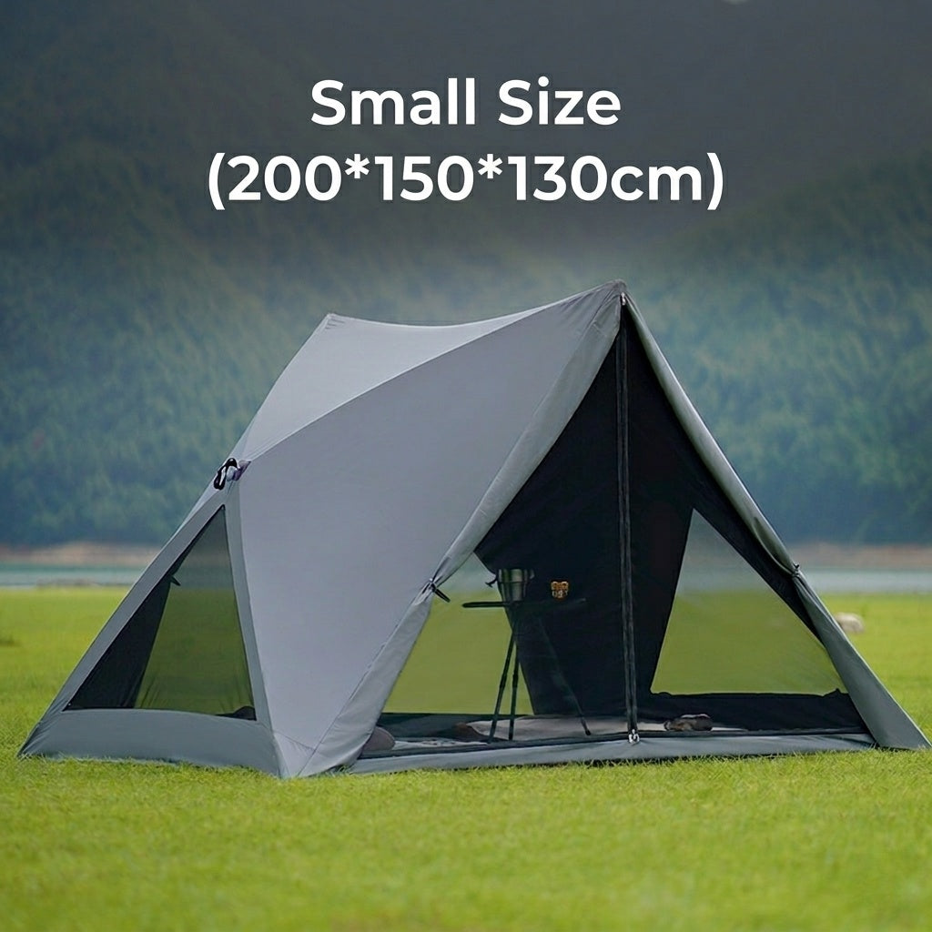 Black Coated Automatic Camping Tent – UPF50+ Waterproof Pop Up Shelter | Traverseon