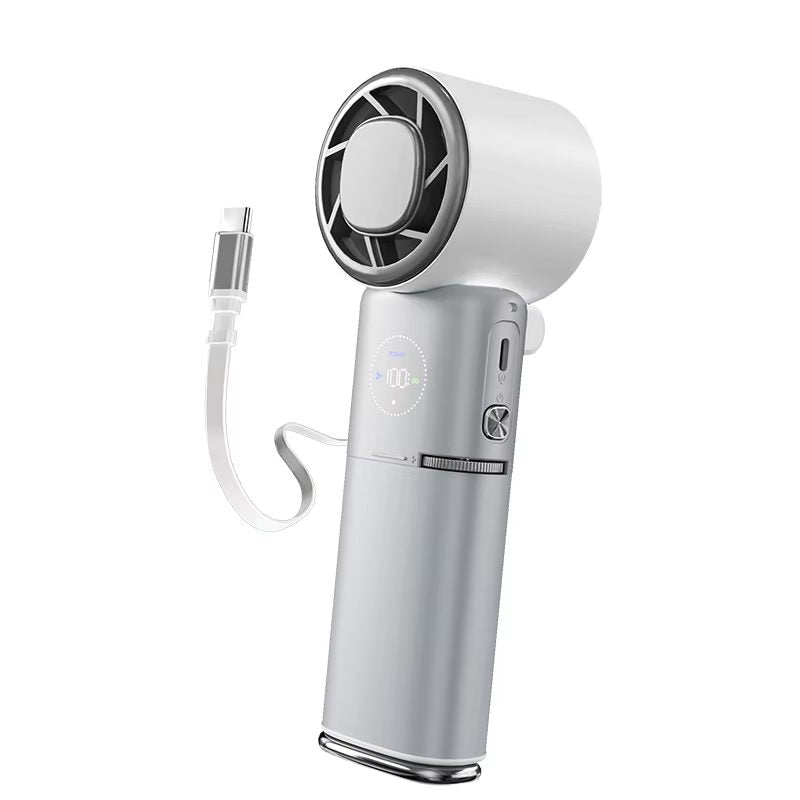 TEC Cooling Handheld Fan – Low-Noise 9000mAh Fan with Power Bank | Traverseon