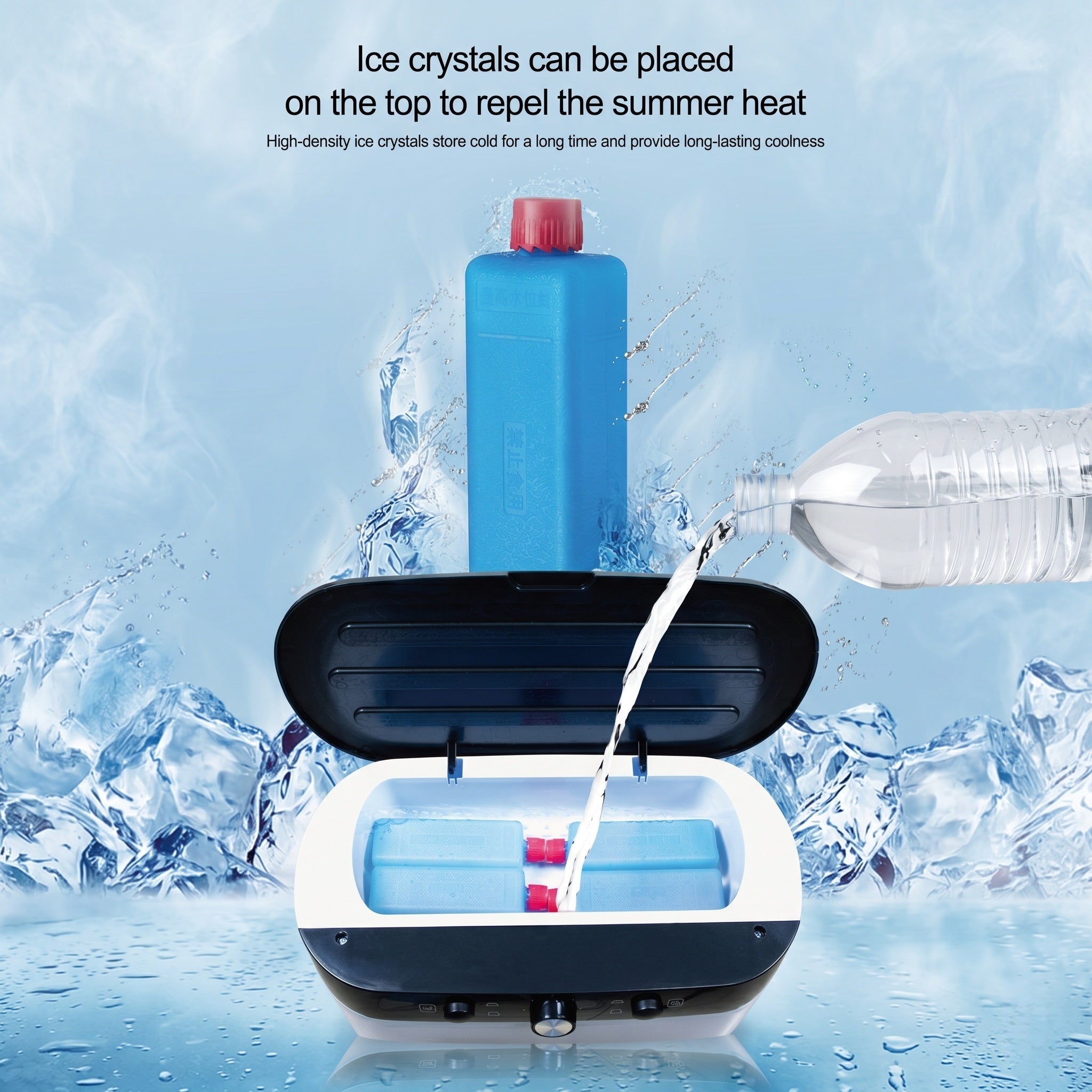 Portable Evaporative Air Cooler – 3-Speed Ice Cooling Fan with Large Water Tank | Traverseon