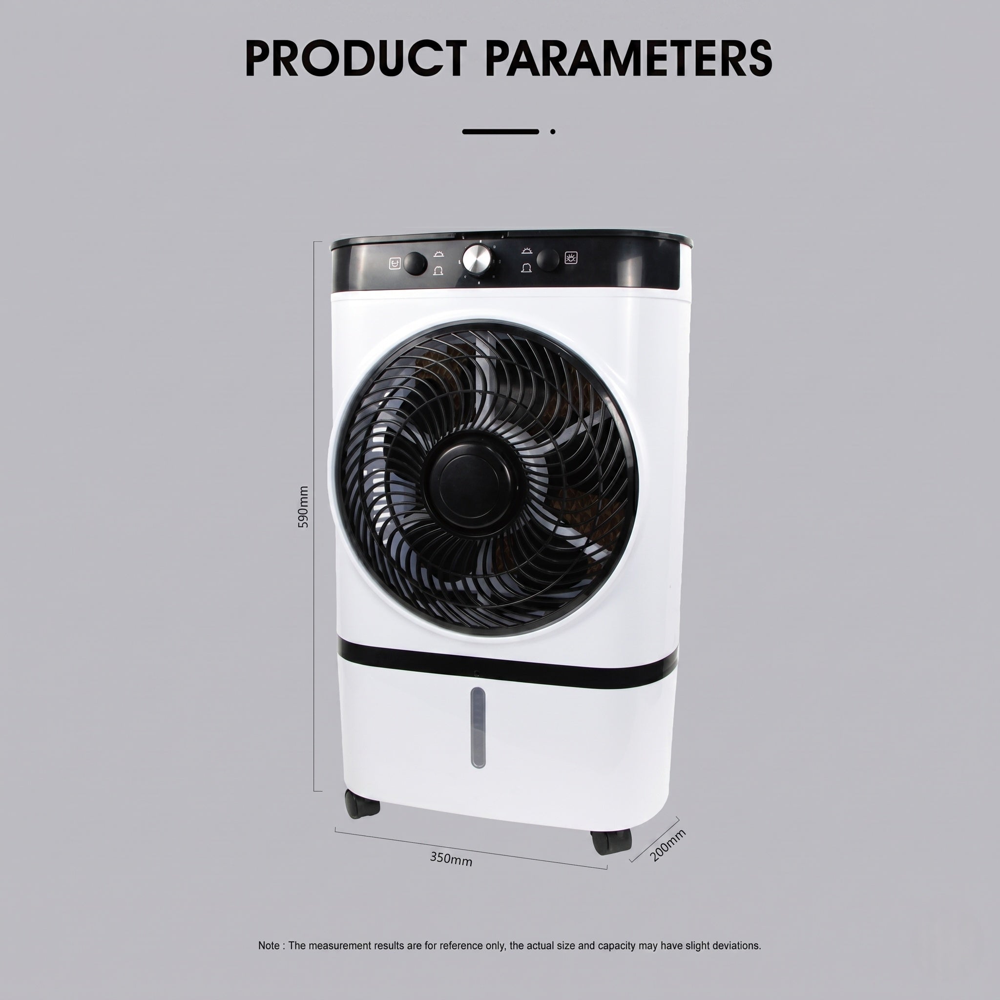 Portable Evaporative Air Cooler – 3-Speed Ice Cooling Fan with Large Water Tank | Traverseon
