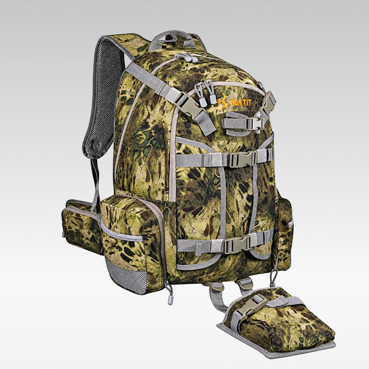 Waterproof Camo Hunting Backpack – Rifle & Bow Holder, 1.40 kg(3.08 lb) | Traverseon