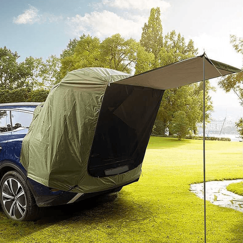 Car Camping Tent-2-3 Person Leak-Resistant SUV Tailgate Tent with Rear Awning | Traverseon