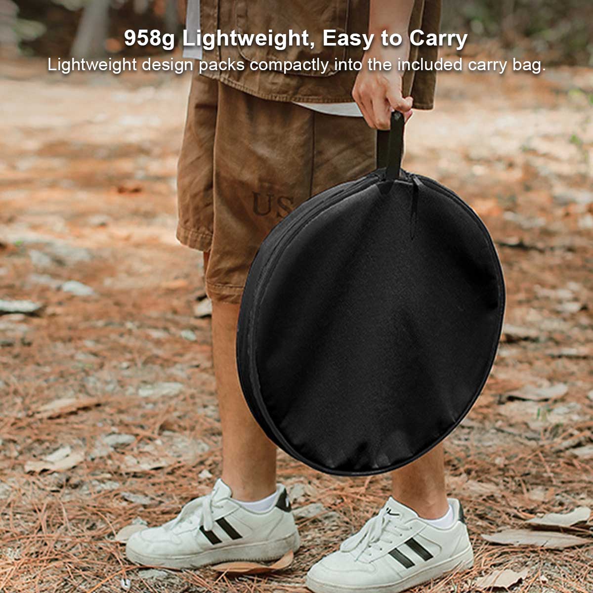 Aluminum Alloy Table – Small Round Portable Detachable Camping Outdoor | Traverseon